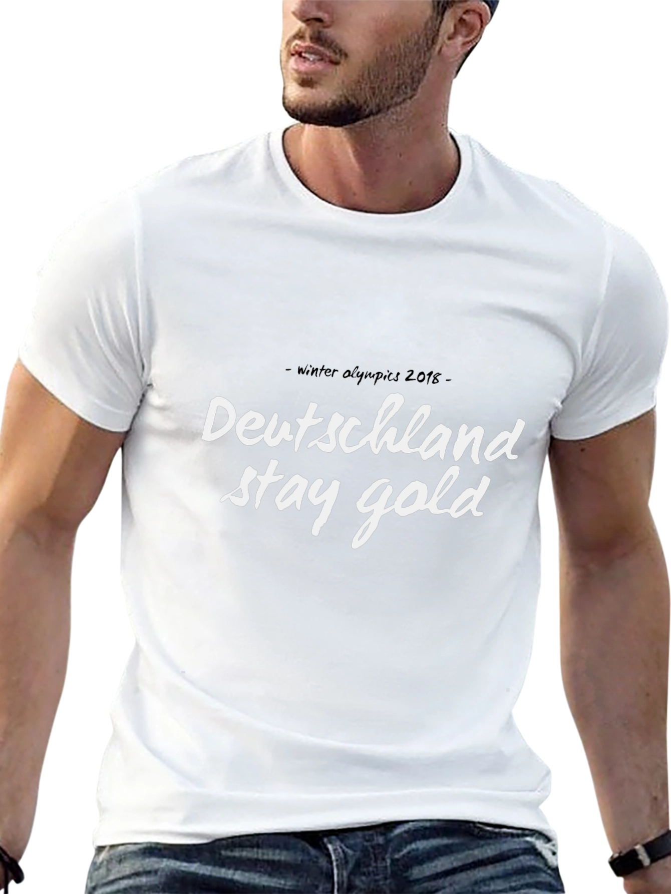 Deutschland Stay Gold Black T-Shirt