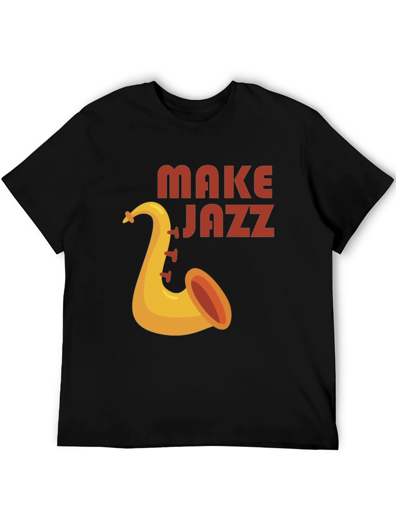 Make Jazz Saxophone Graphic T-Shirt