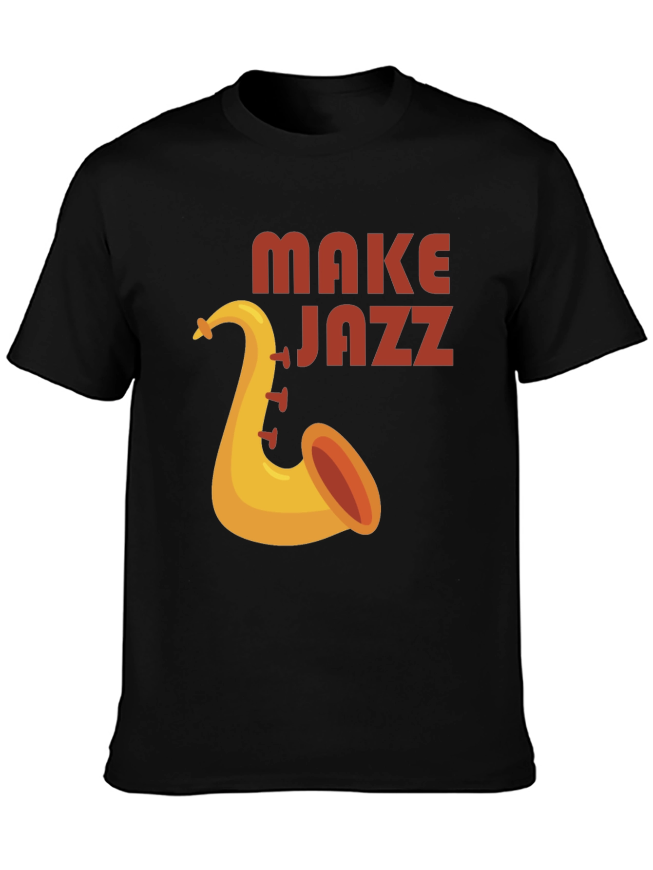Make Jazz Saxophone Graphic T-Shirt