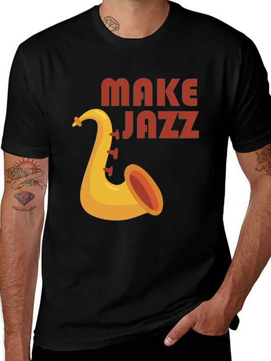 Make Jazz Saxophone Graphic T-Shirt
