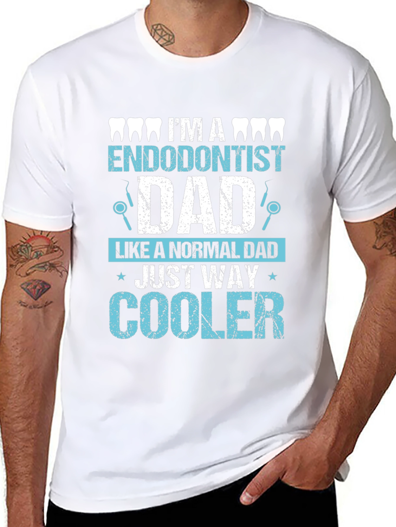 Endodontist Dad T-Shirt - Cool Dental Father Tee