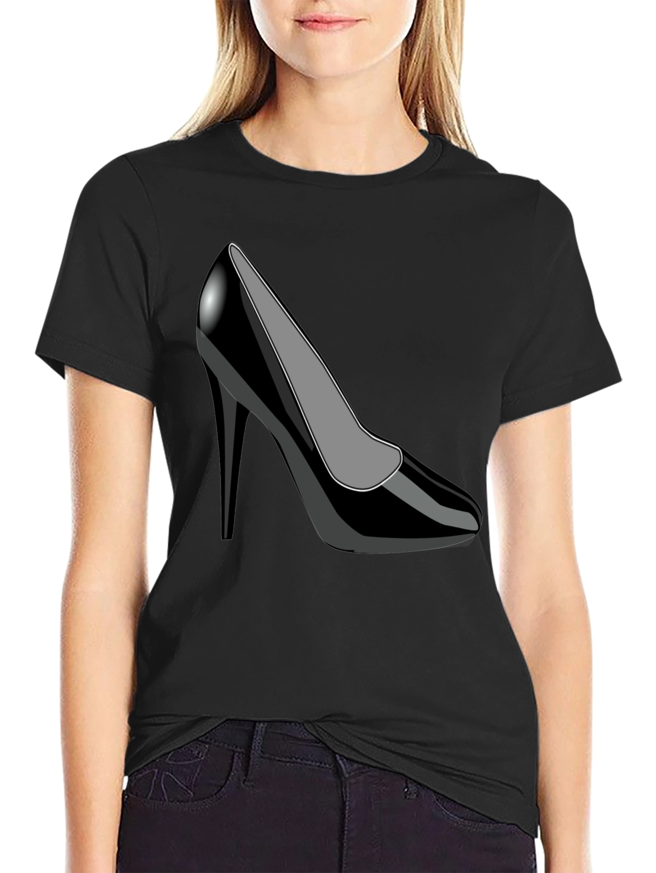 Black Shoe Graphic Tee