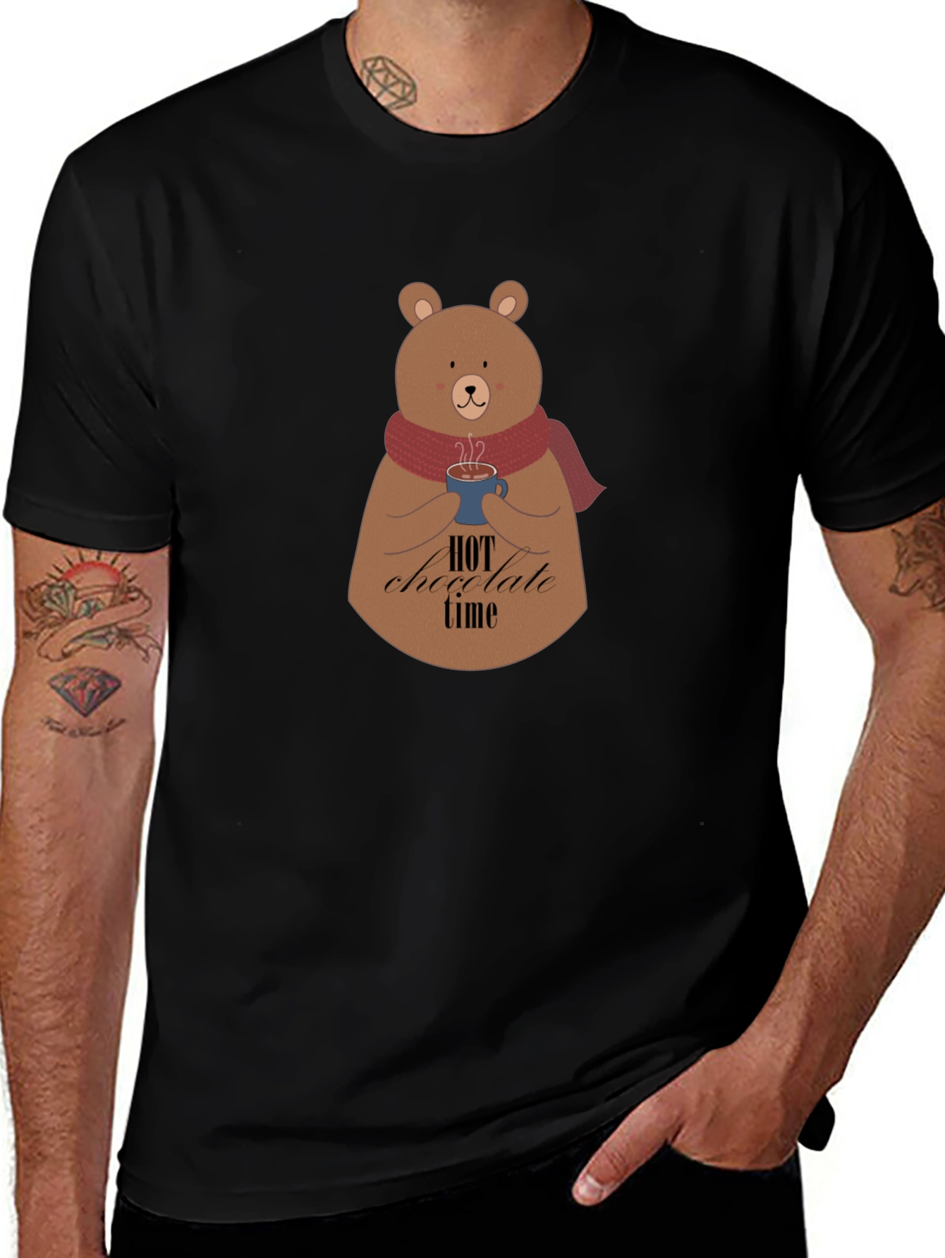 Hot Chocolate Time Bear T-Shirt