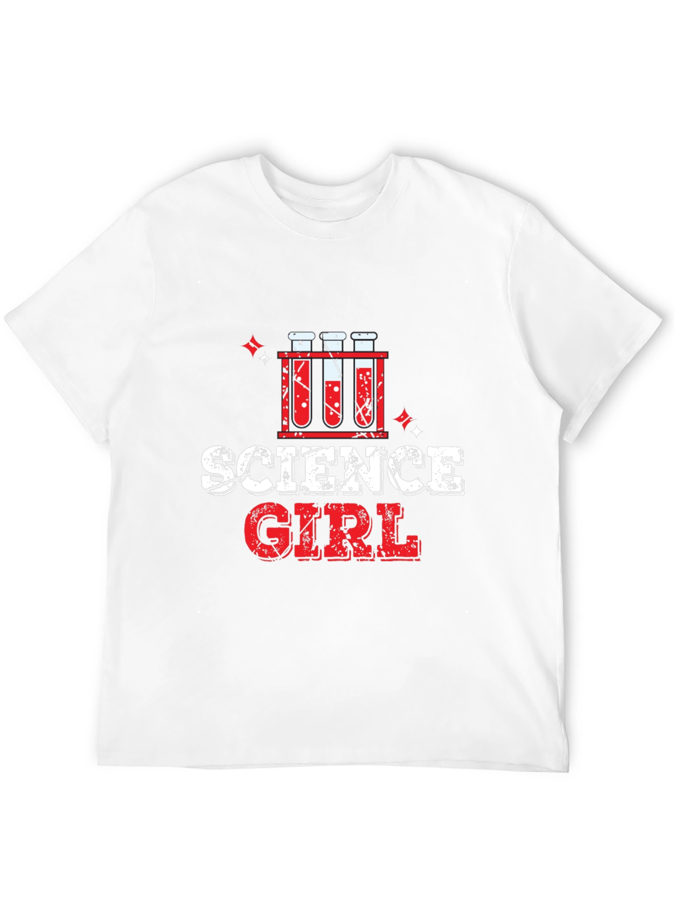 Science Girl T-Shirt - Black Cotton Blend