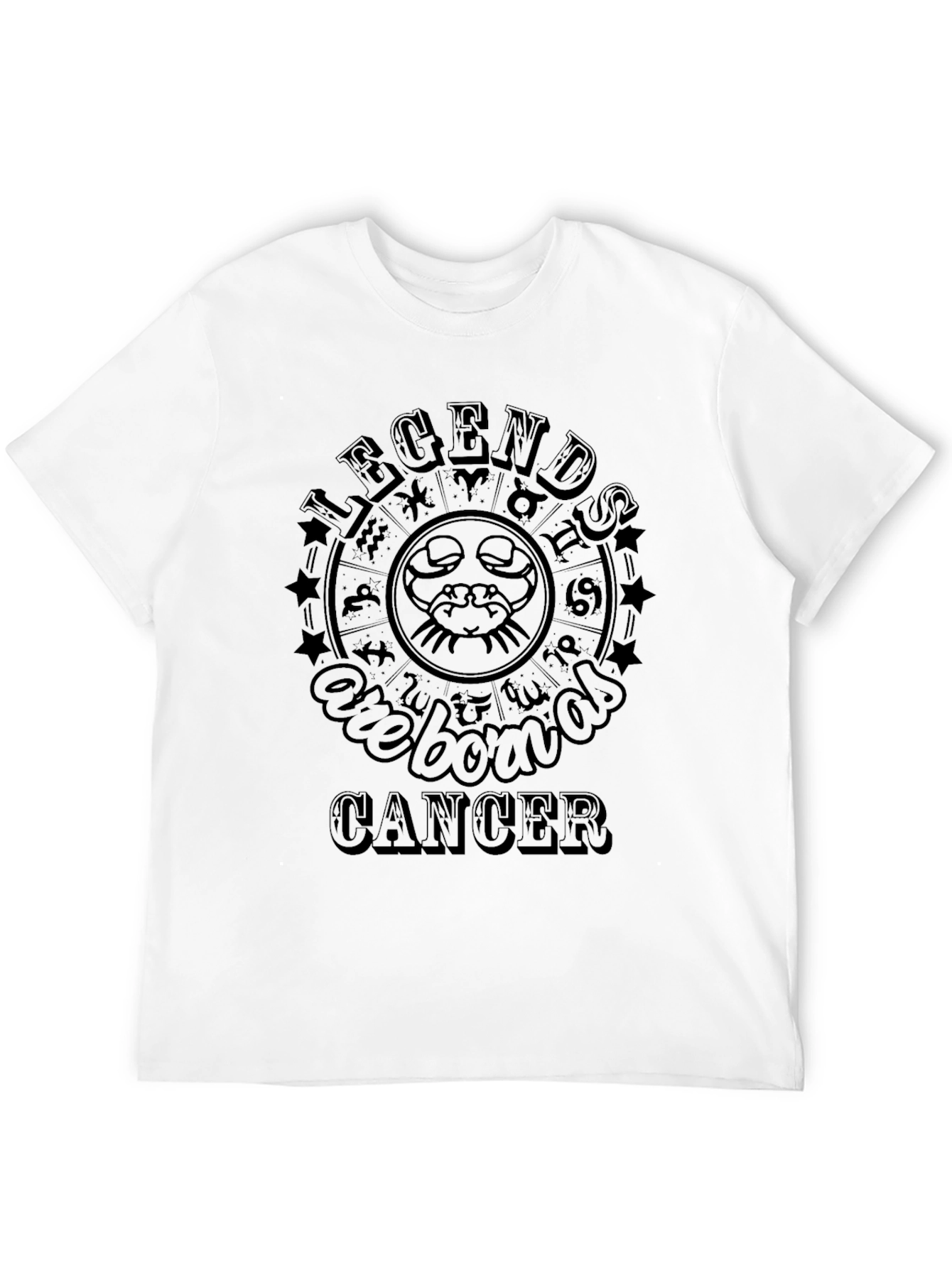 Legends Are Born In Cancer Zodiac Graphic Tee