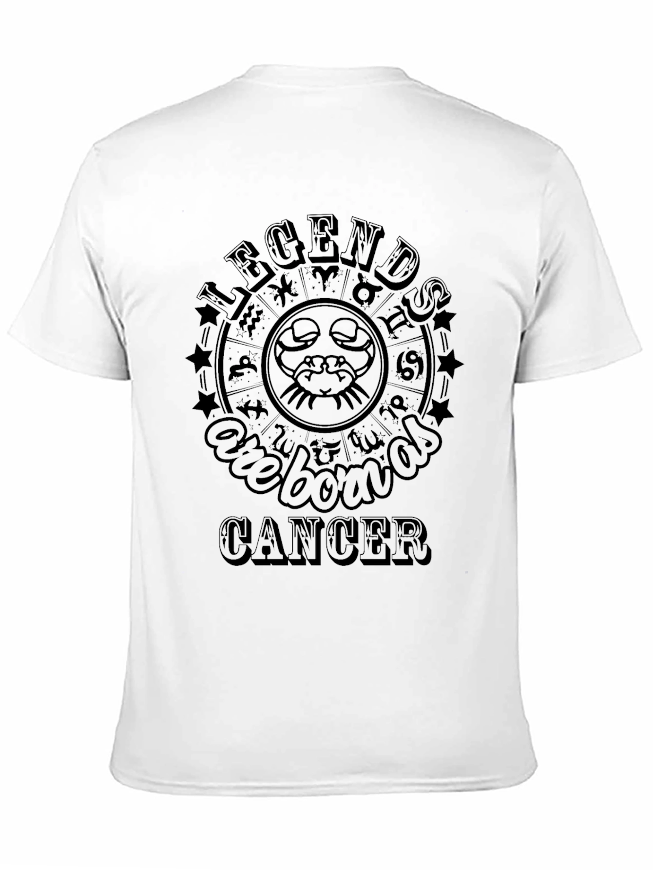 Legends Are Born In Cancer Zodiac Graphic Tee