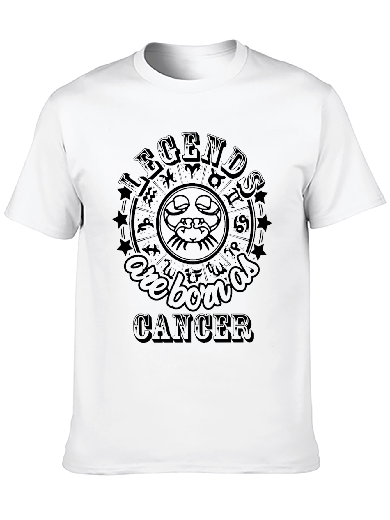 Legends Are Born In Cancer Zodiac Graphic Tee
