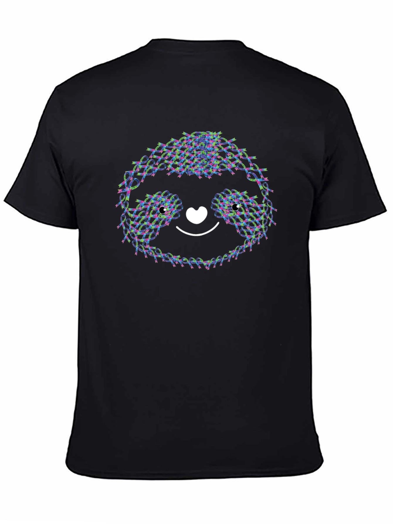 Cute Sloth T-Shirt - Ribbon Design