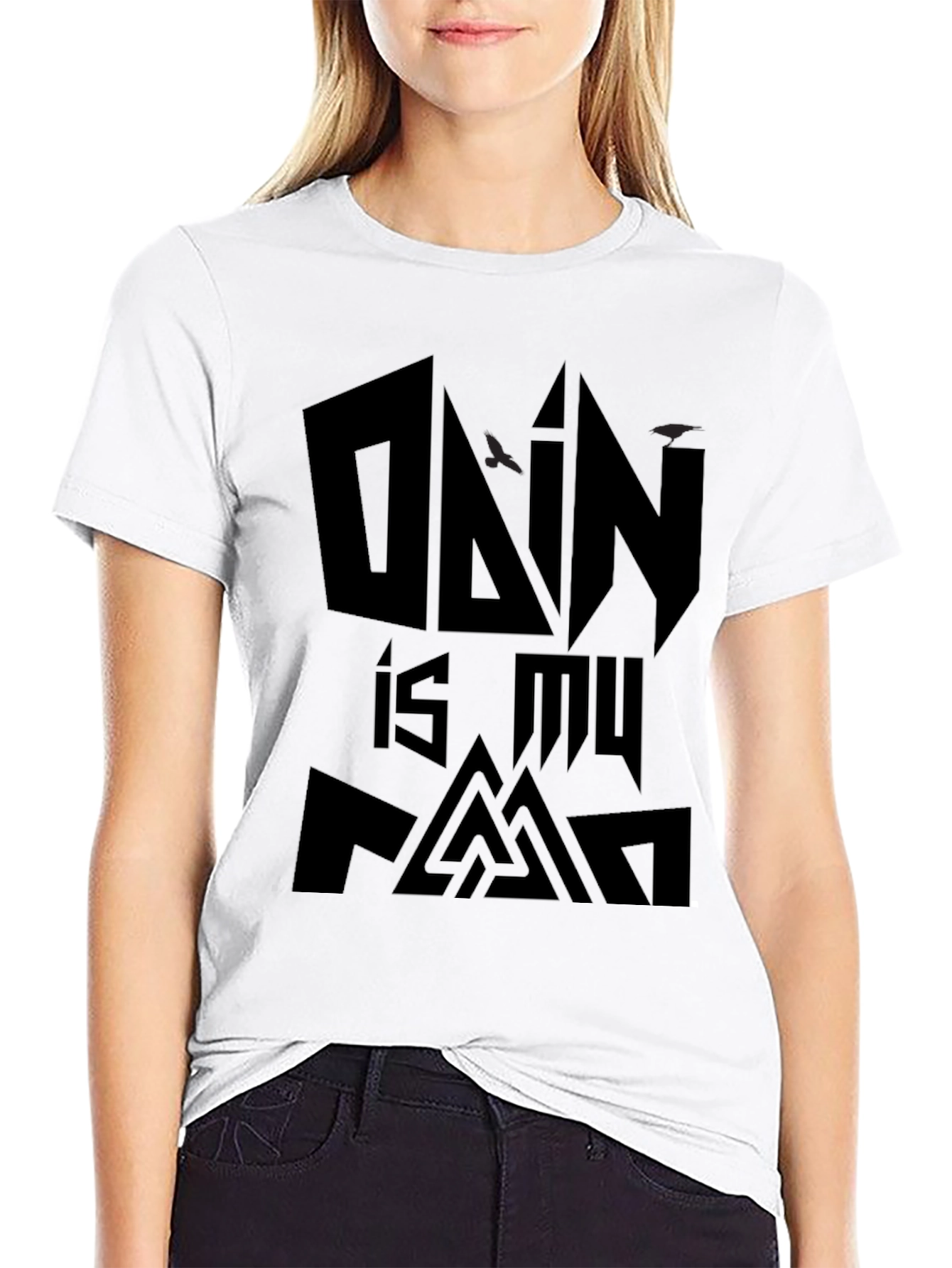 Odin is My Fam Black T-Shirt