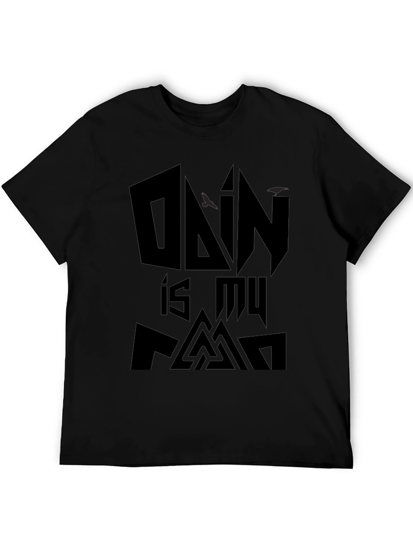 Odin is My Fam Black T-Shirt
