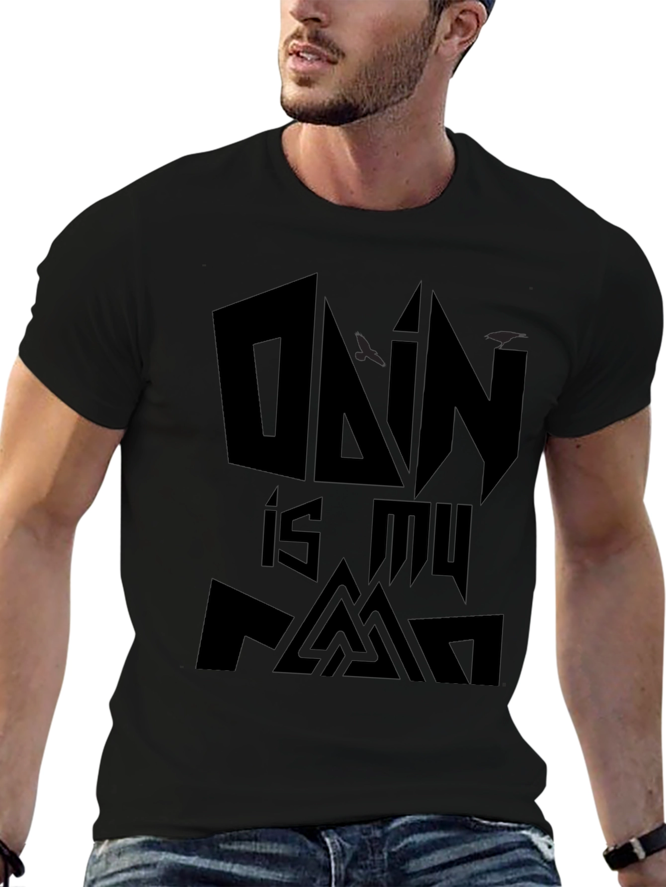 Odin is My Fam Black T-Shirt