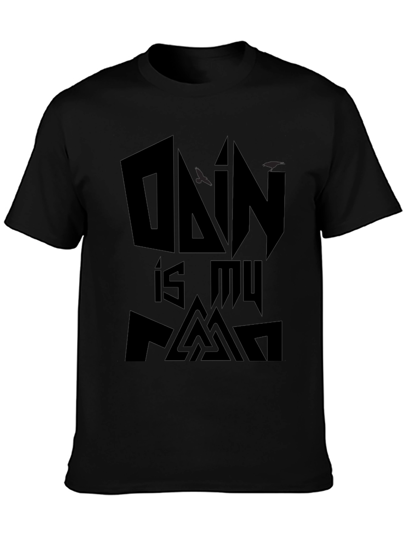 Odin is My Fam Black T-Shirt