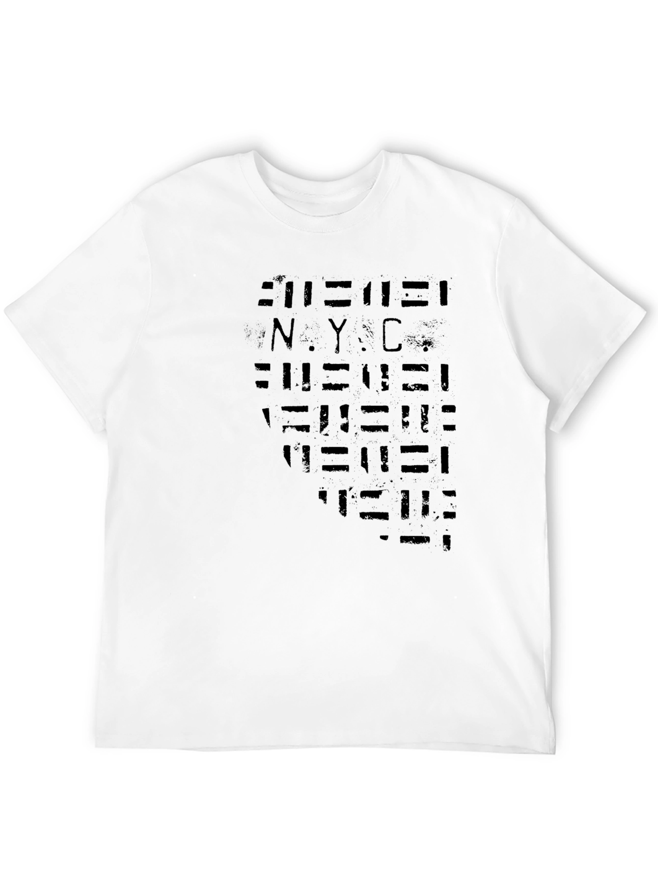 NYC Subway Inspired Graphic Tee - Black