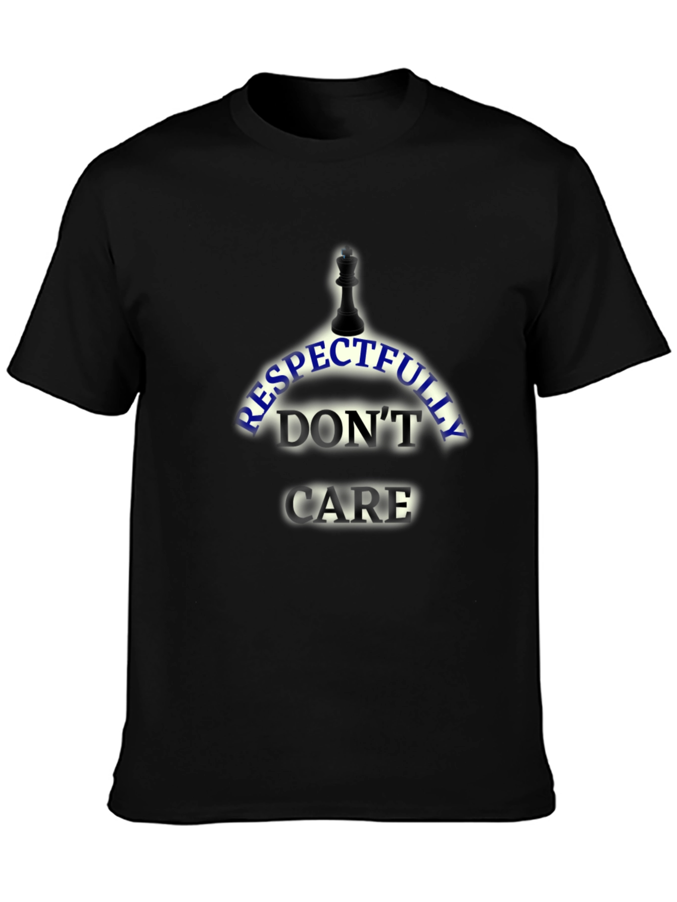 Respectfully Dont Care Black T-Shirt