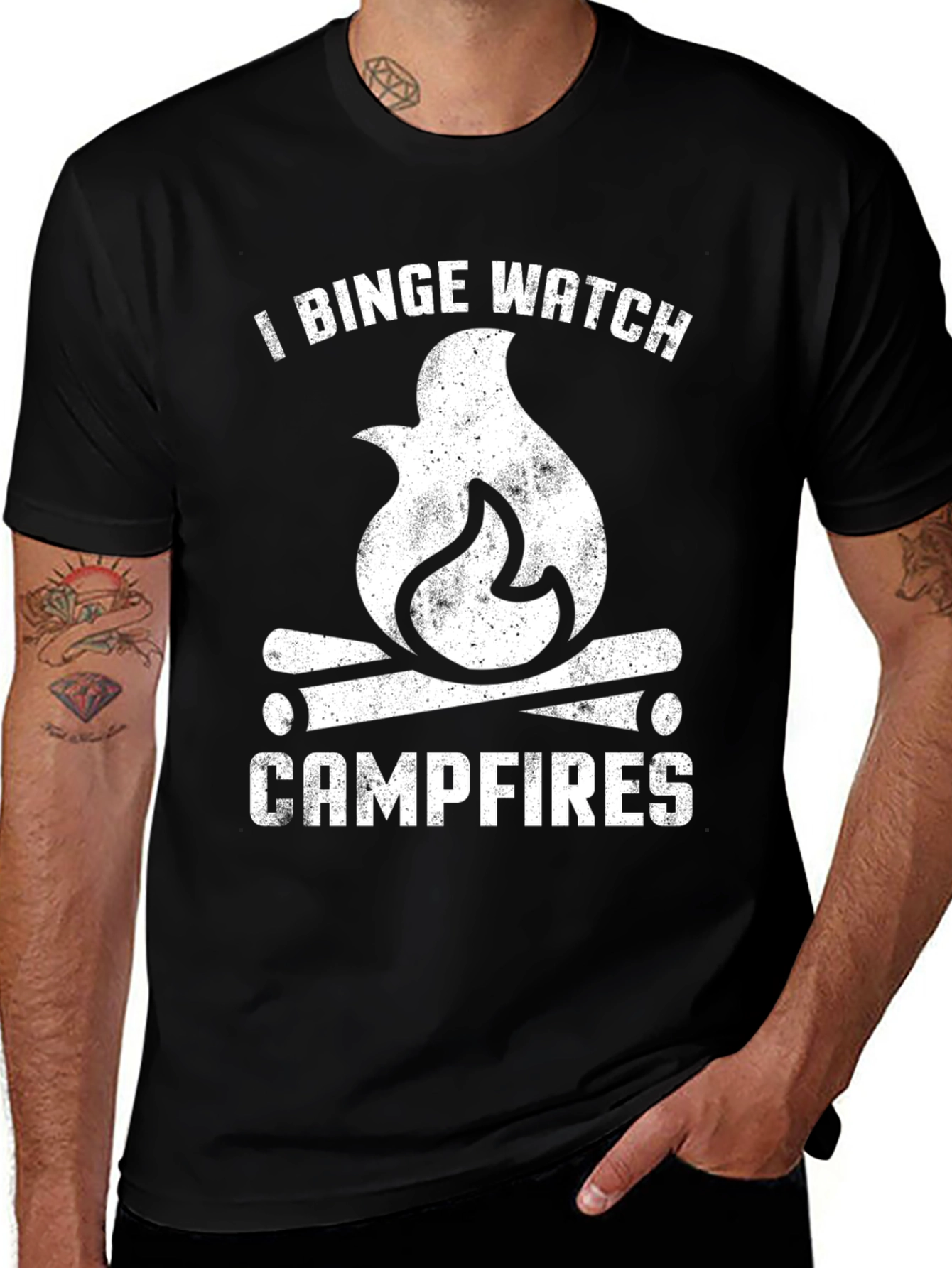 I Binge Watch Campfires Graphic Tee