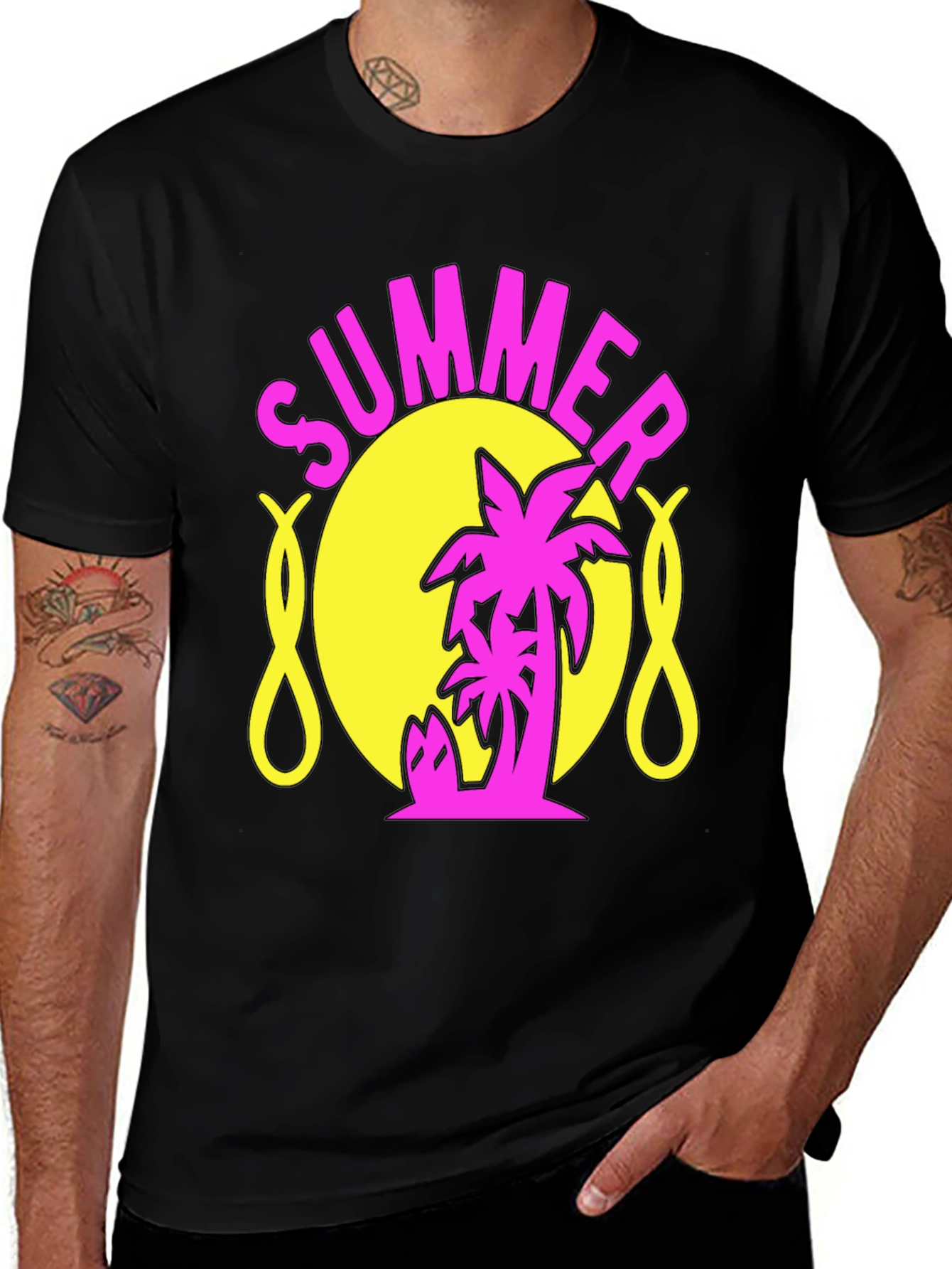 Summer Palm Graphic T-Shirt