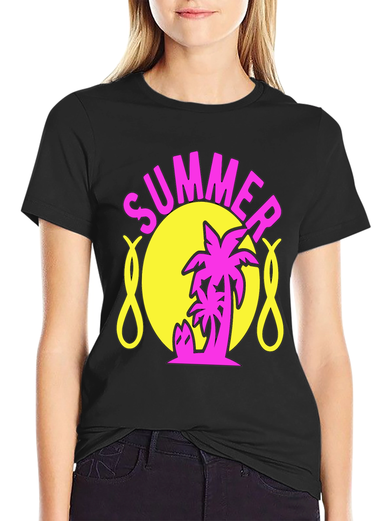 Summer Palm Graphic T-Shirt