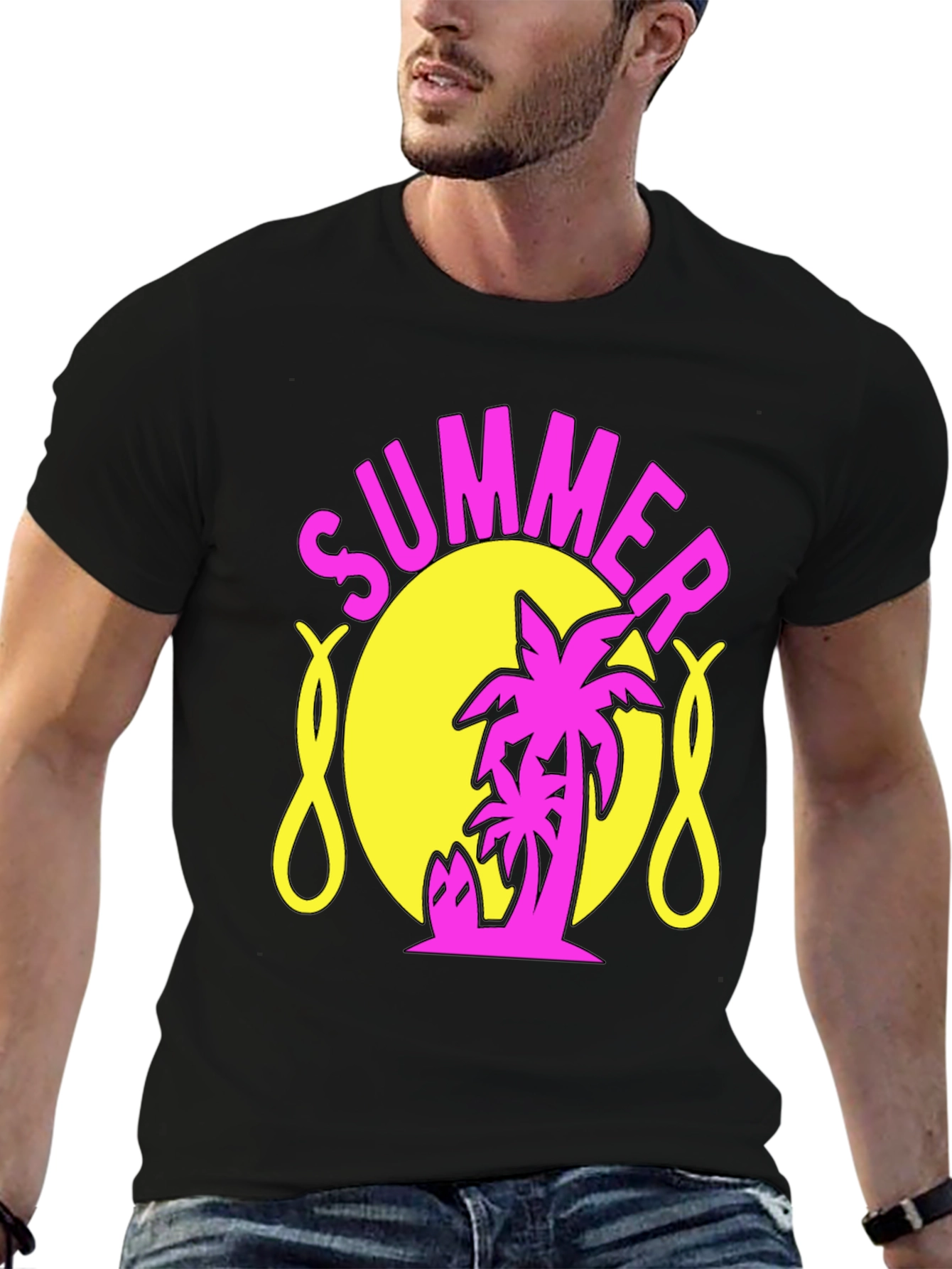 Summer Palm Graphic T-Shirt
