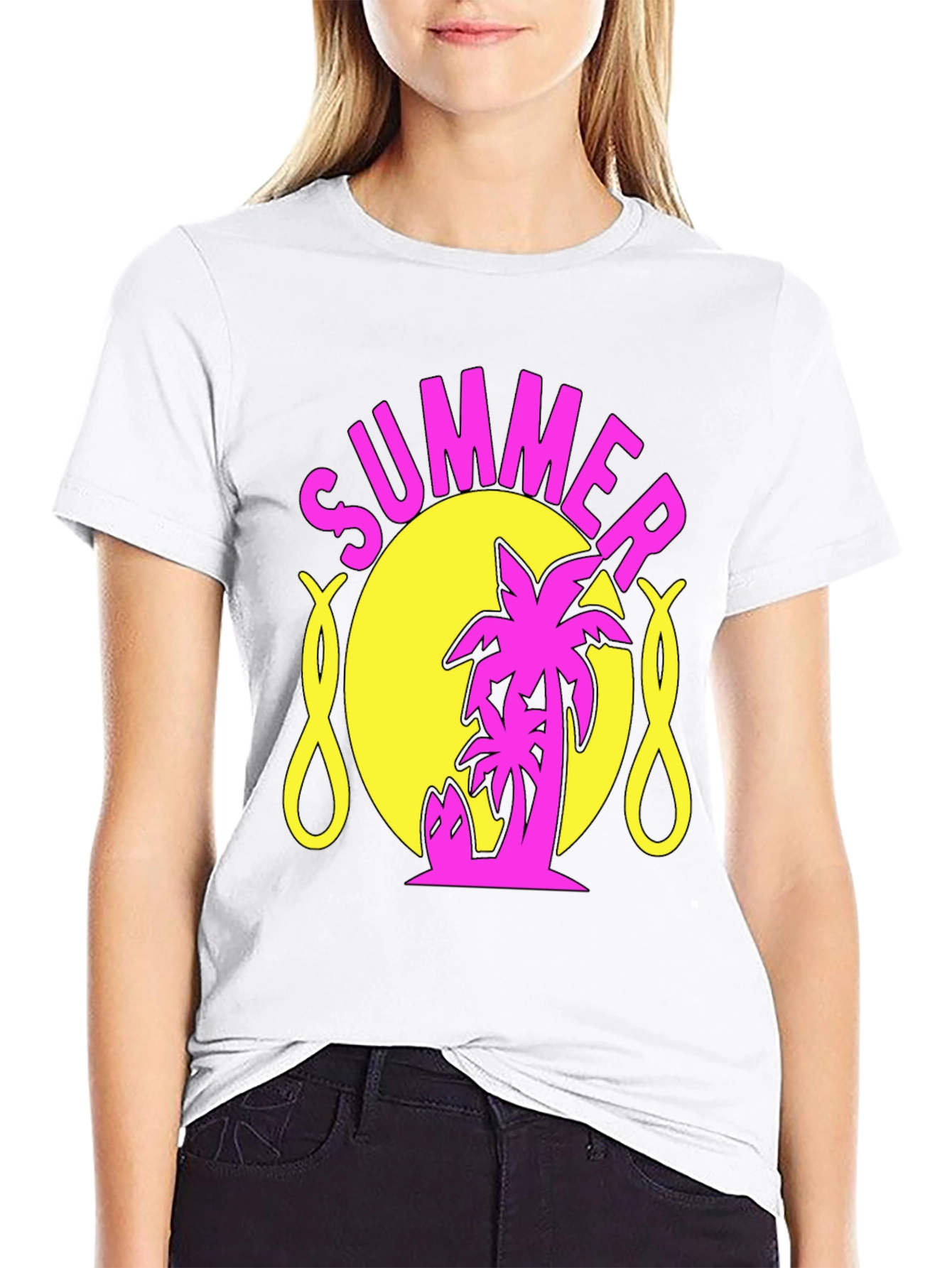 Summer Palm Graphic T-Shirt