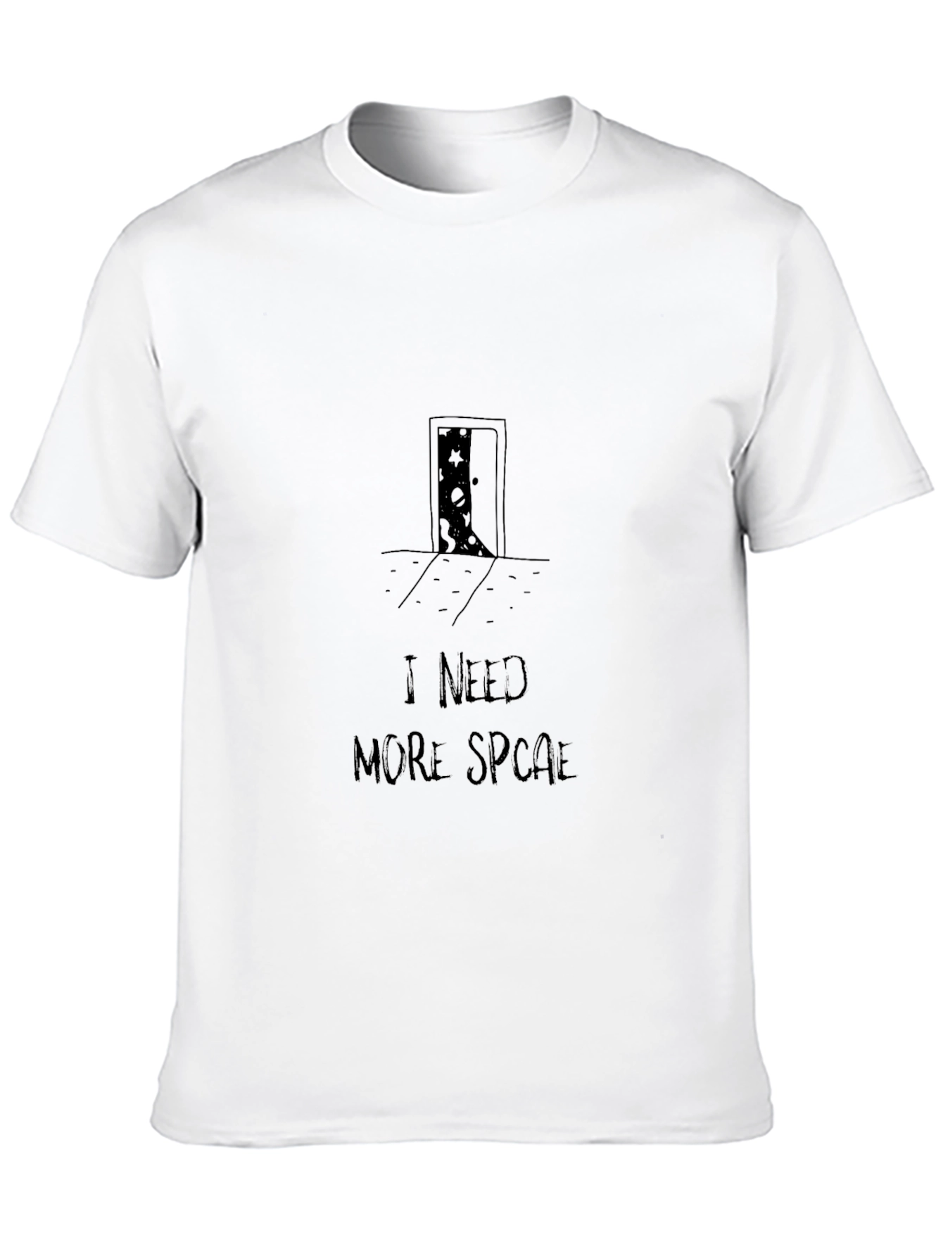 I Need More Space Black Graphic Tee