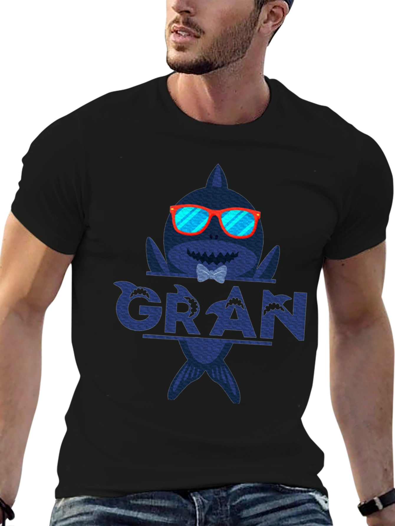Grandpa Shark T-Shirt - Cute Grandfather Gift