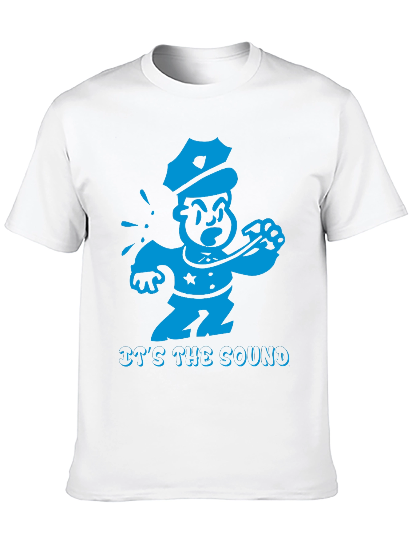 Cartoon Cop T-Shirt - Its the Sound