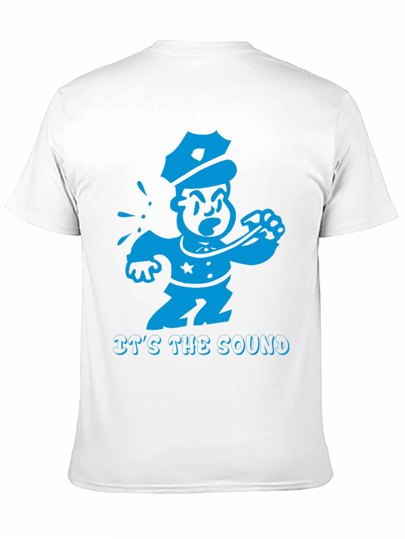 Cartoon Cop T-Shirt - Its the Sound
