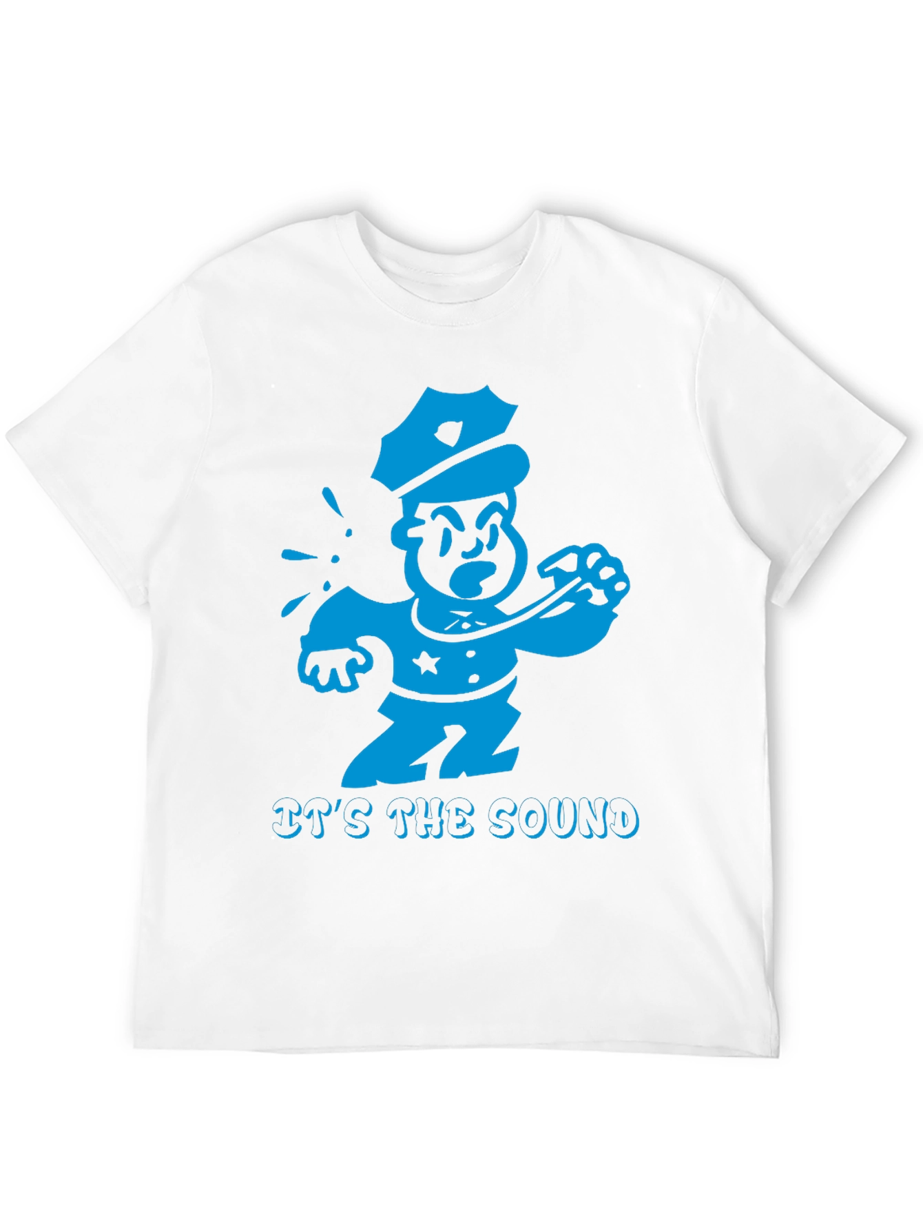Cartoon Cop T-Shirt - Its the Sound