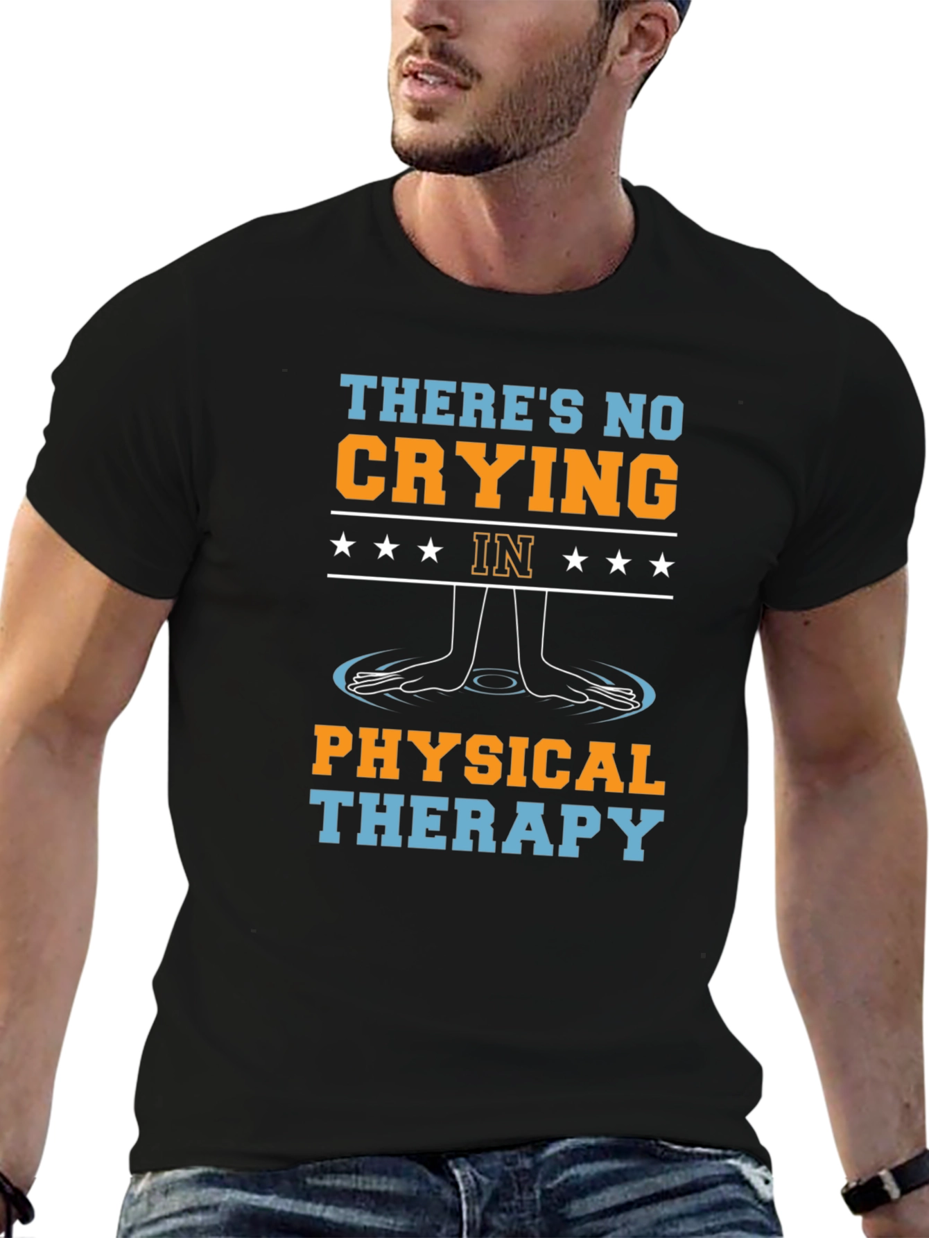 Funny Physical Therapy T-Shirt - No Crying