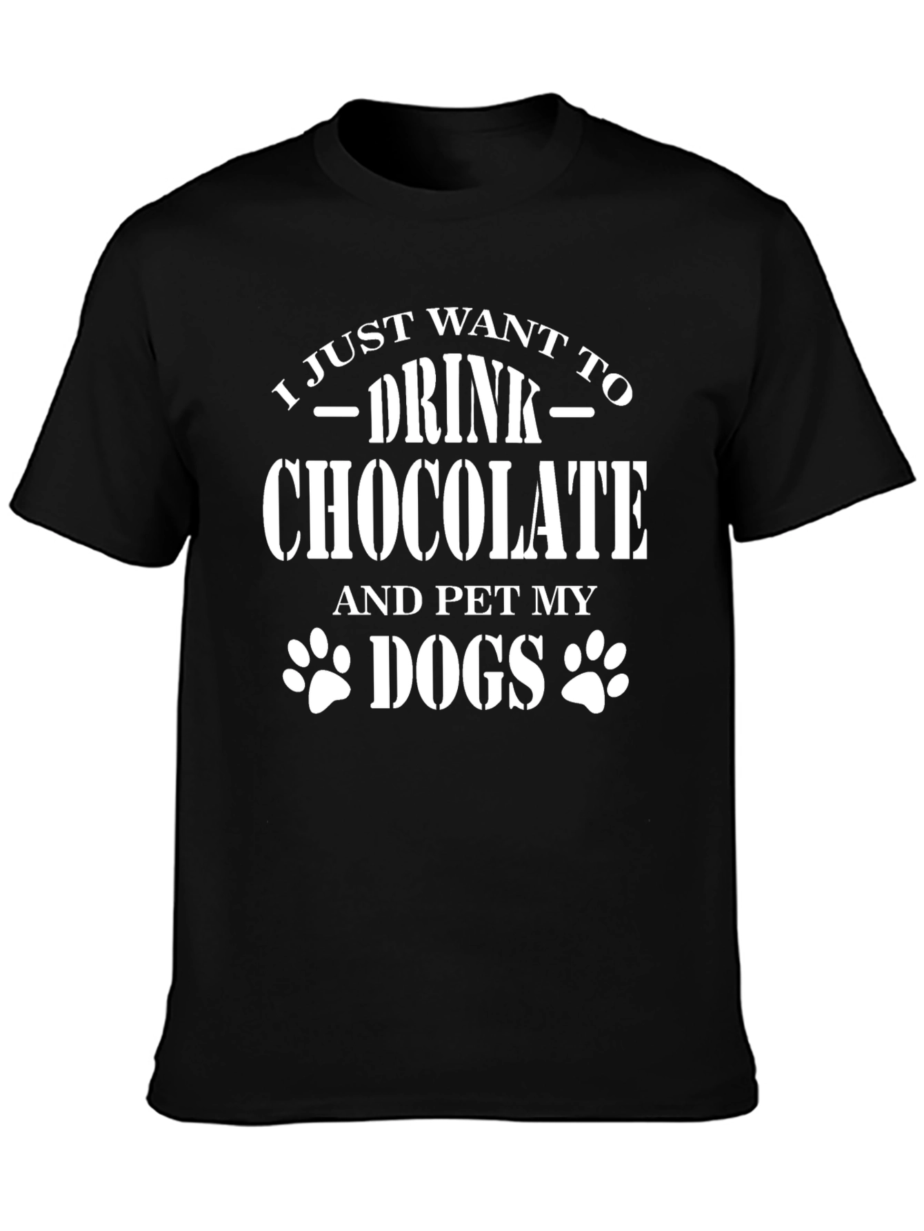Drink Chocolate Pet Dogs Graphic Tee