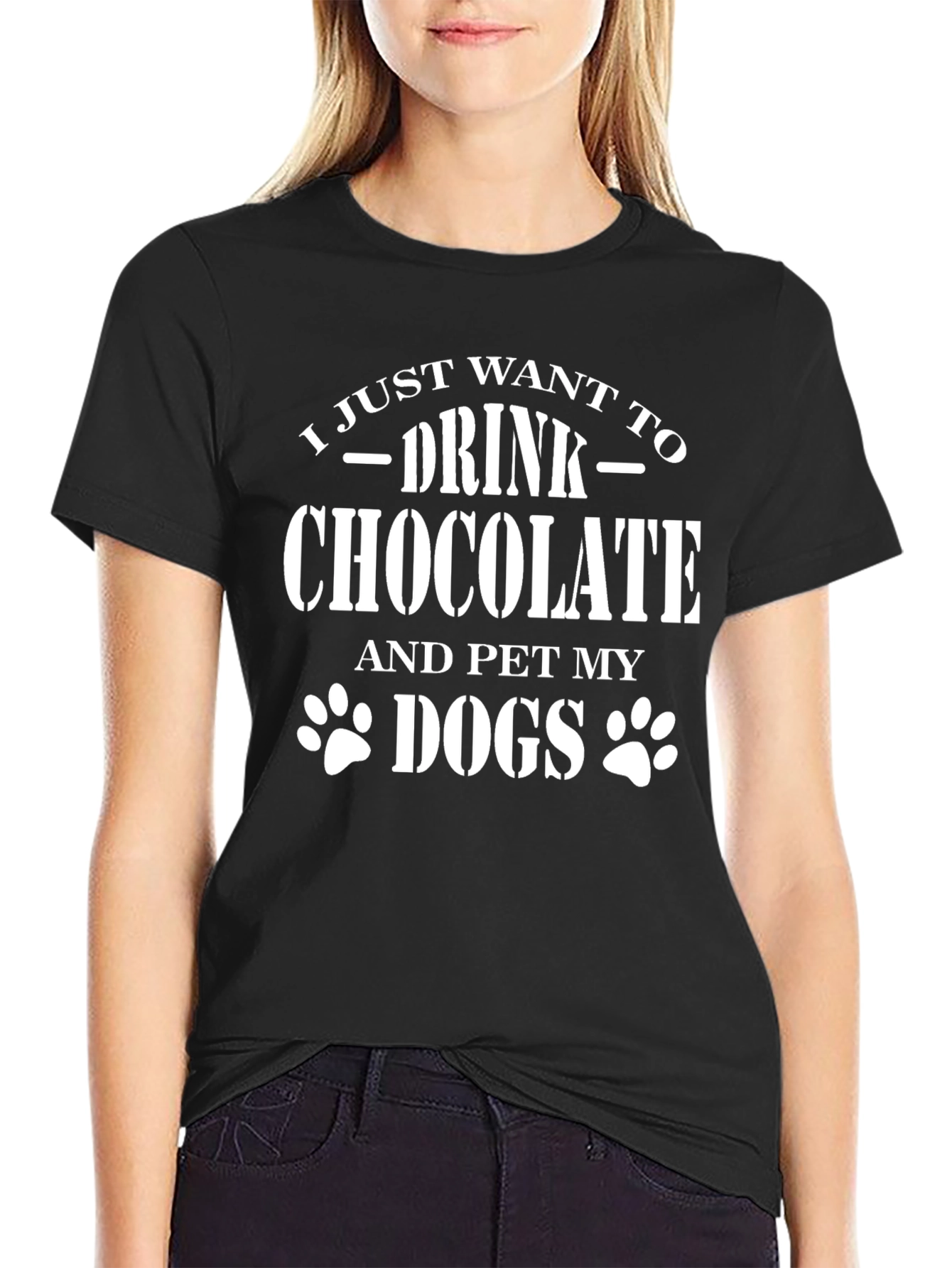 Drink Chocolate Pet Dogs Graphic Tee