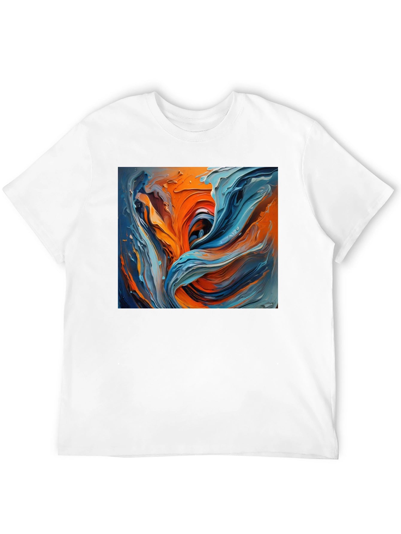 Abstract Art Tee - Vivid Graphic Print Shirt
