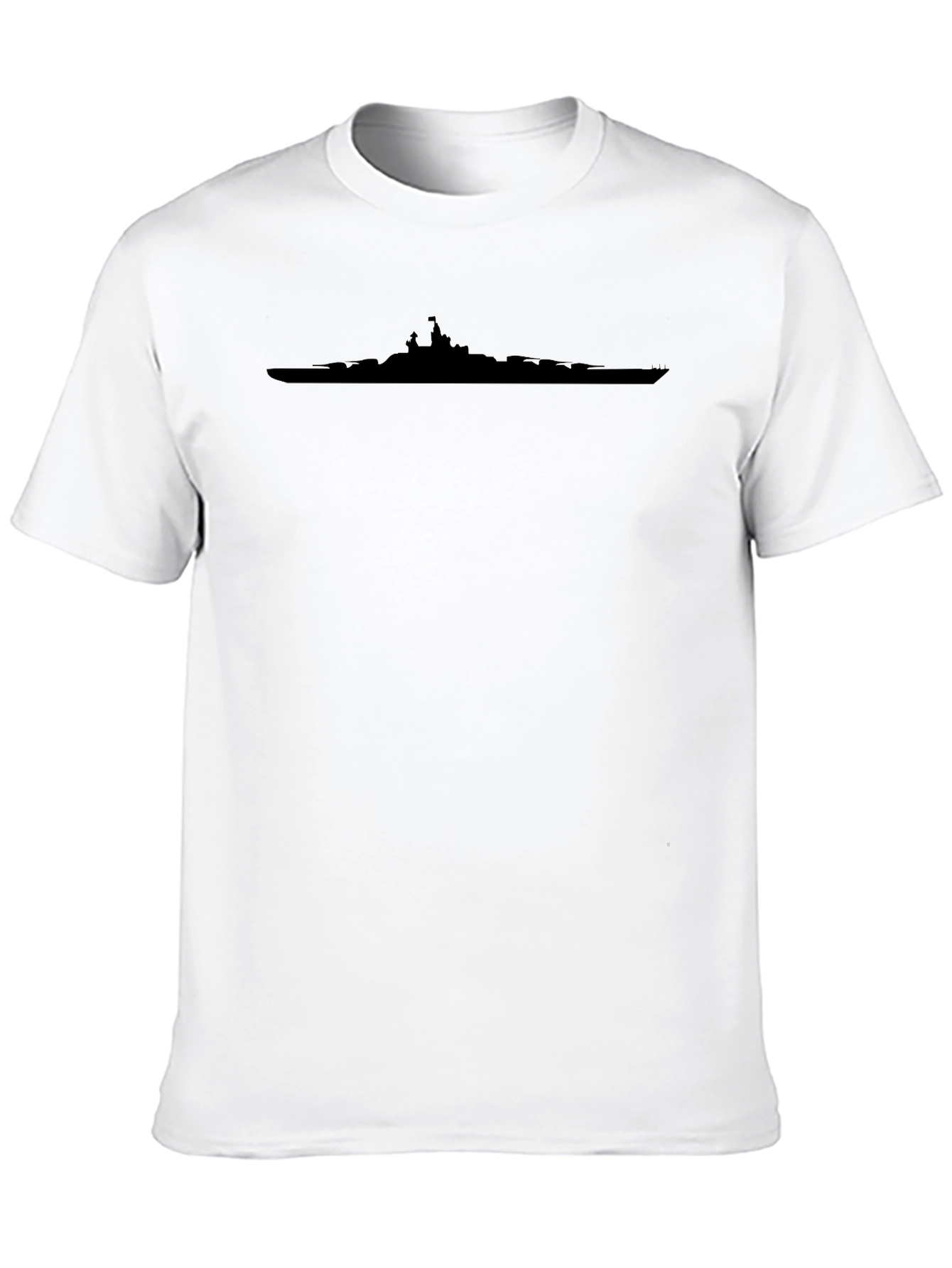 Black Battleship Silhouette T-Shirt