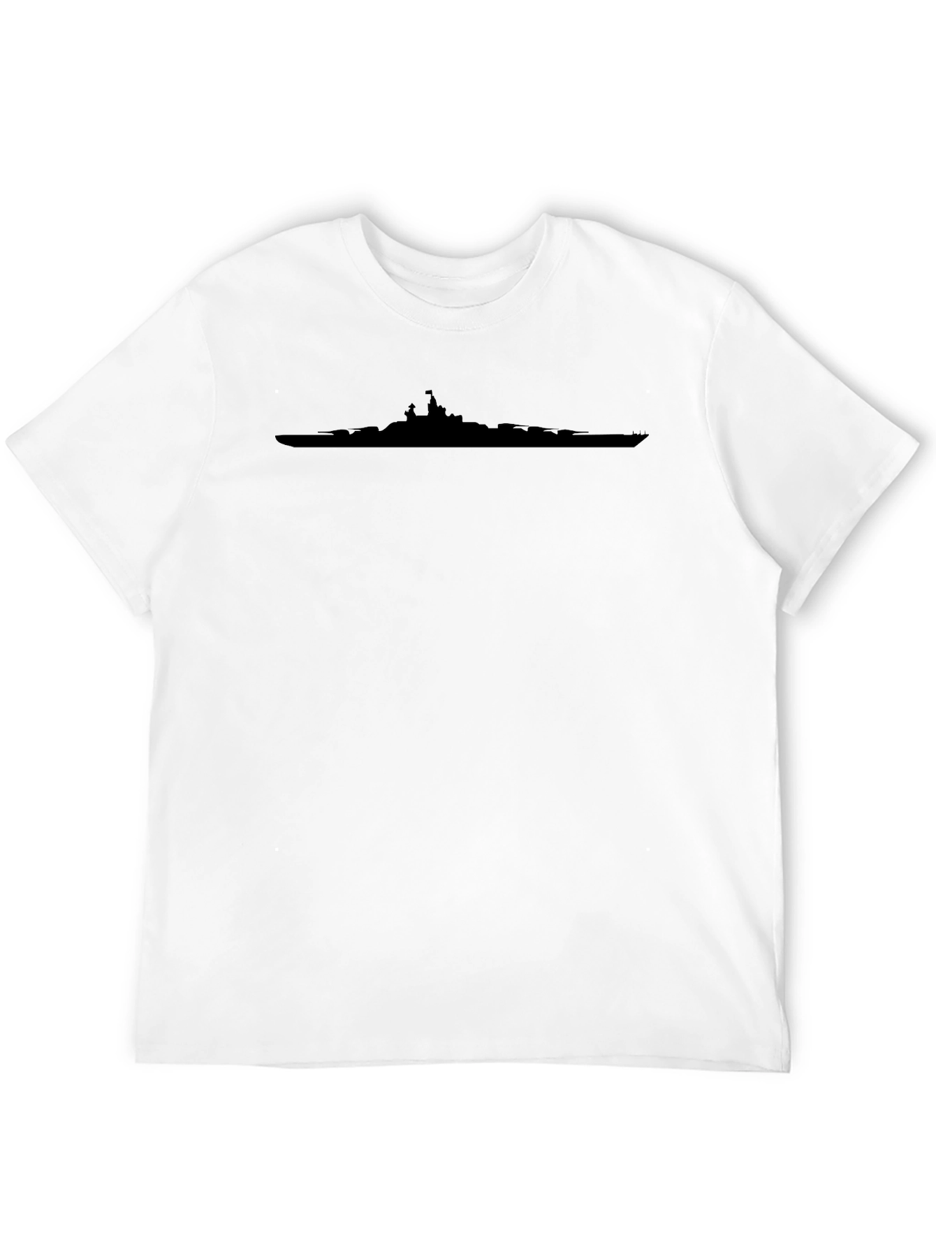 Black Battleship Silhouette T-Shirt