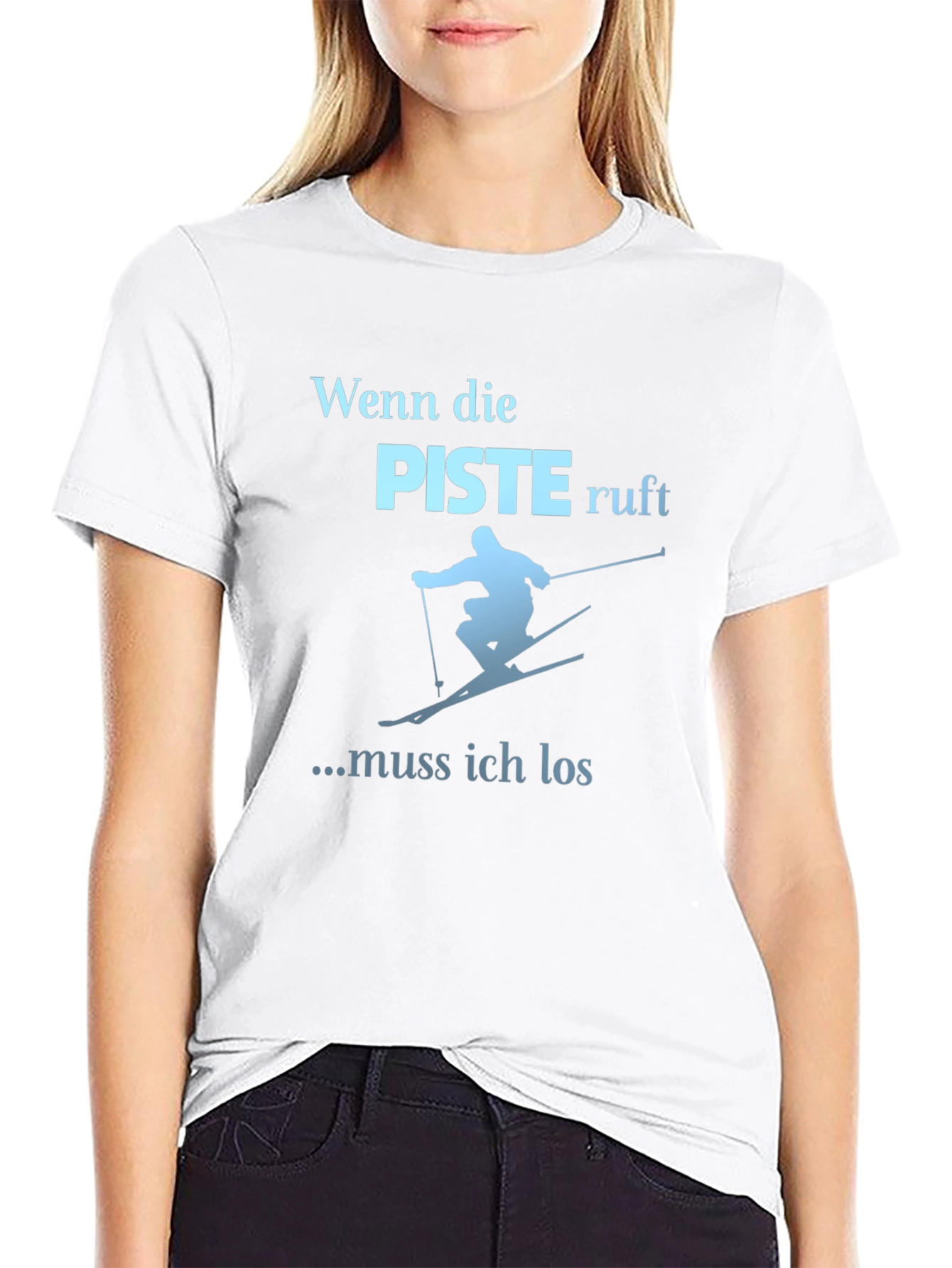 Ski Slope Calling T-Shirt - Winter Sports Tee