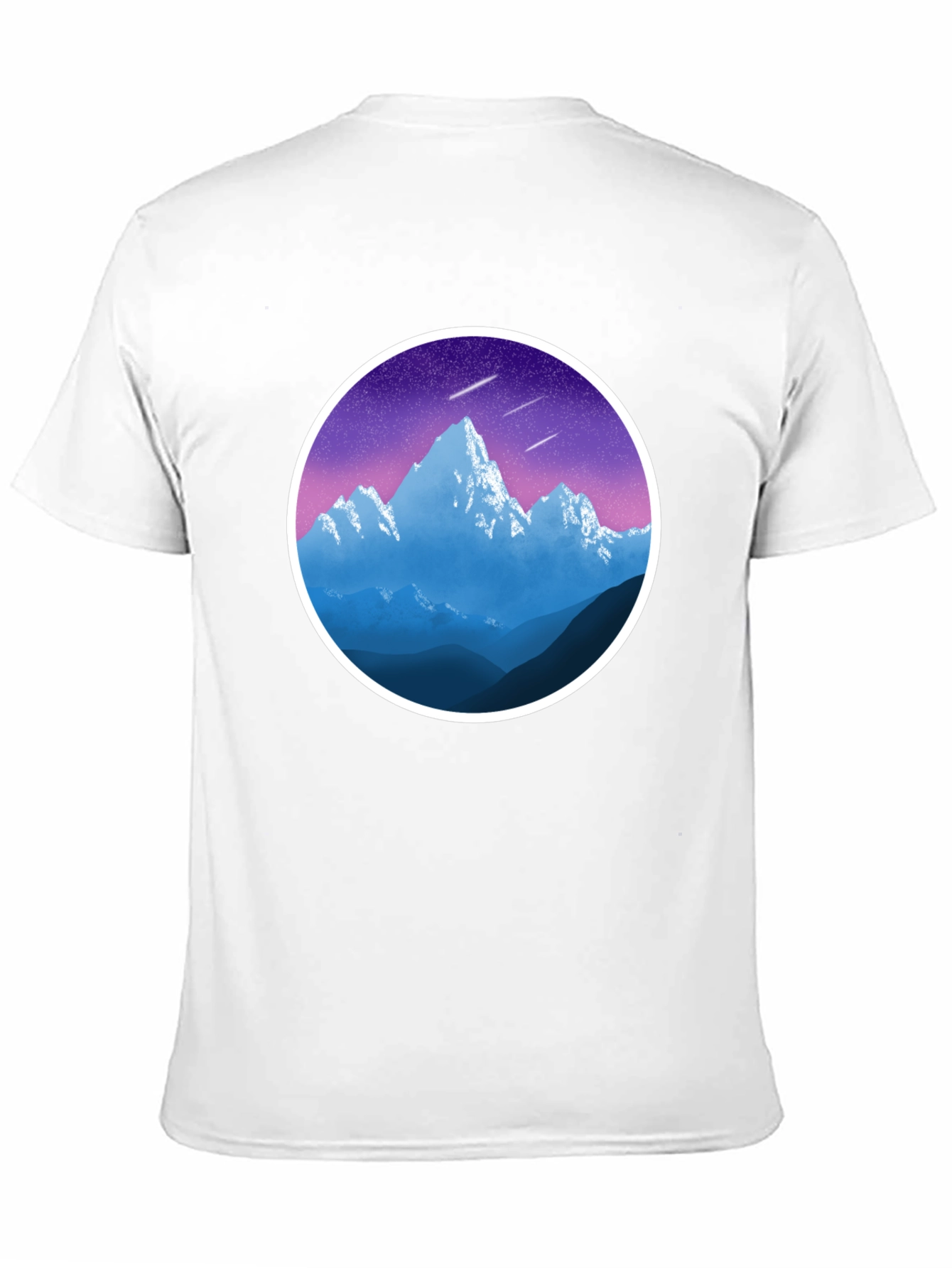 Mountain Peak Graphic Black T-Shirt