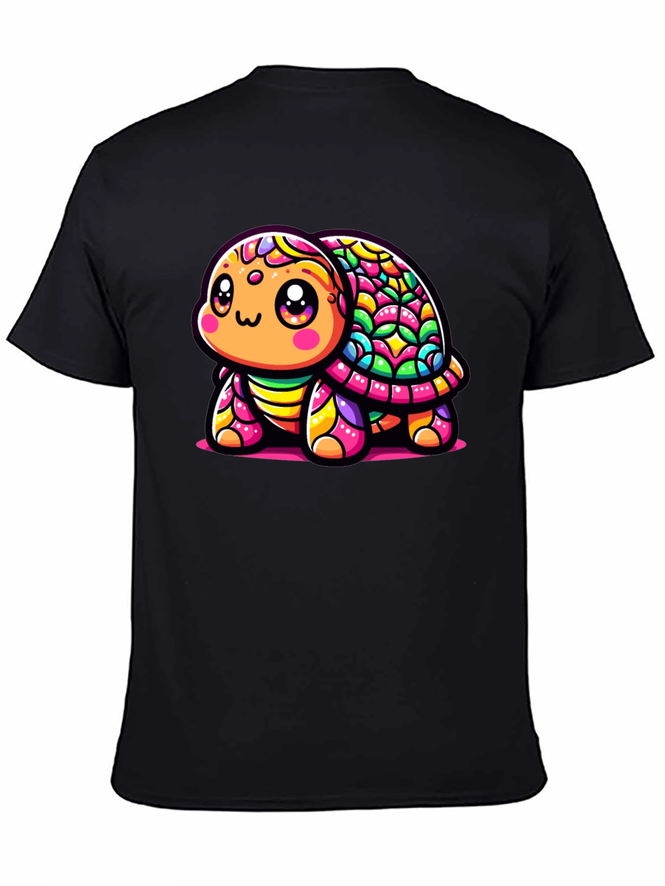 Colorful Turtle Graphic T-Shirt