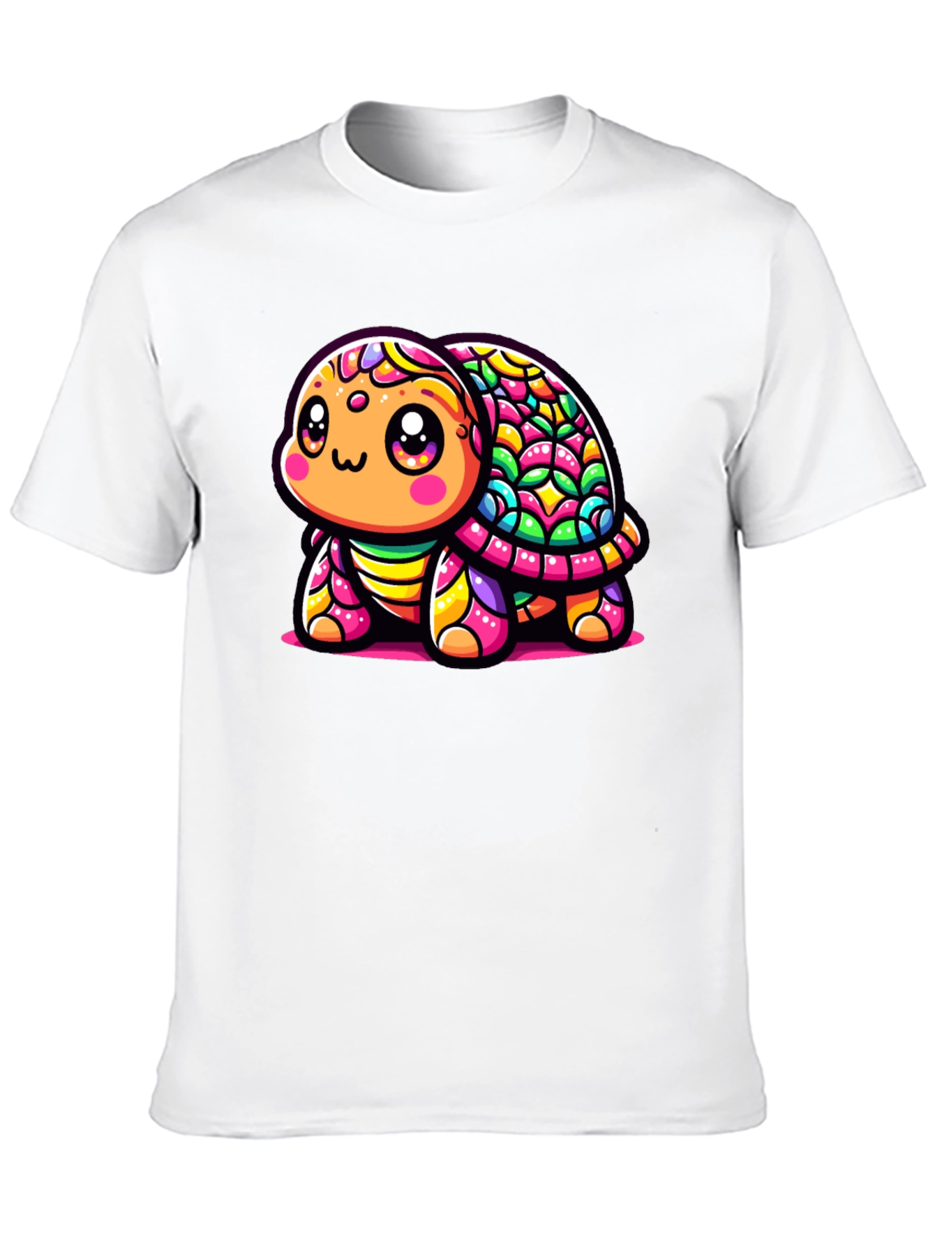 Colorful Turtle Graphic T-Shirt