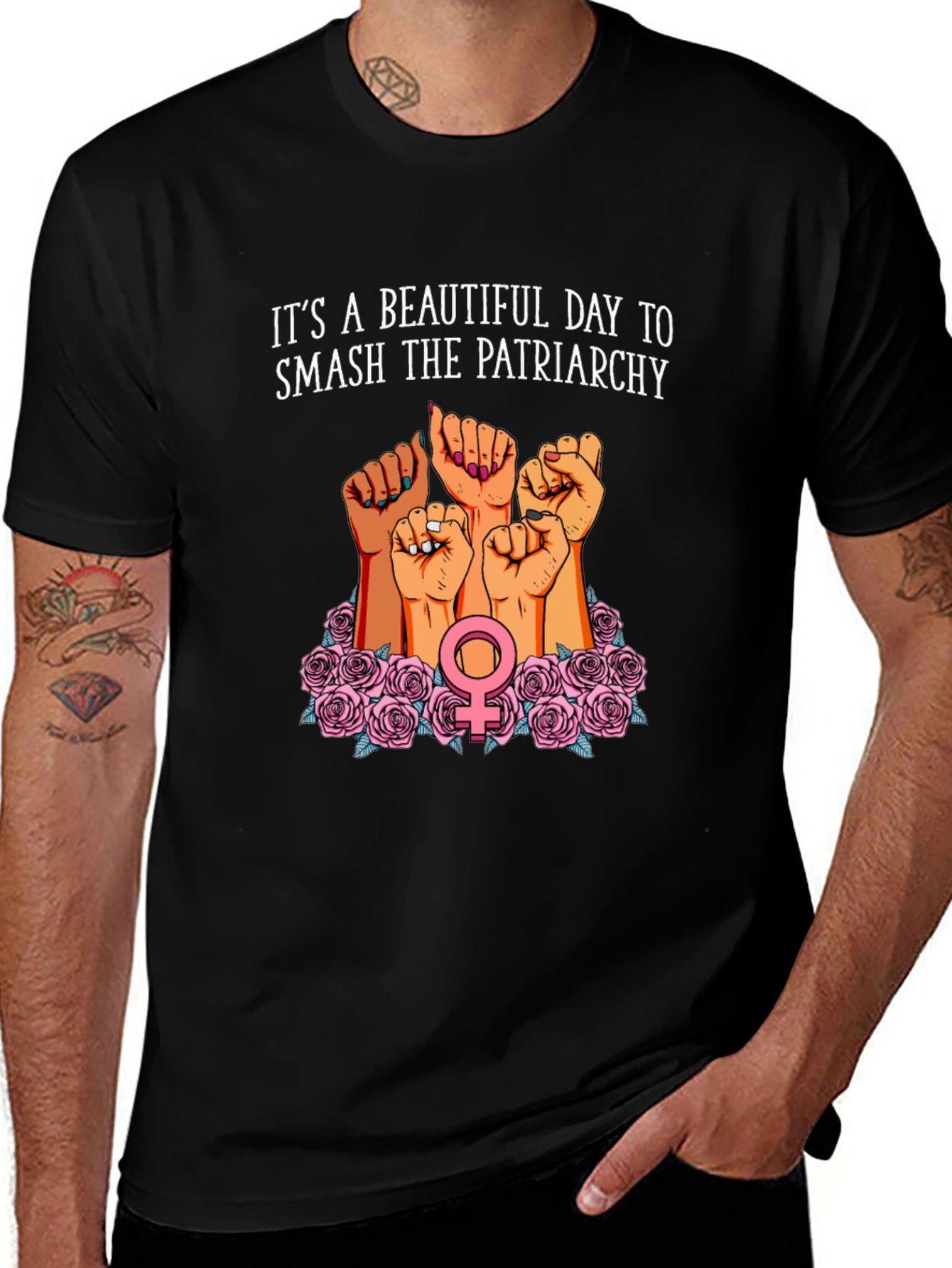 Feminist Smash the Patriarchy Graphic Tee