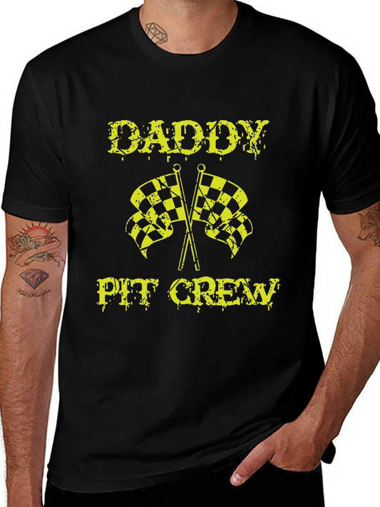 Daddy Pit Crew Graphic Tee - Race Car Fan