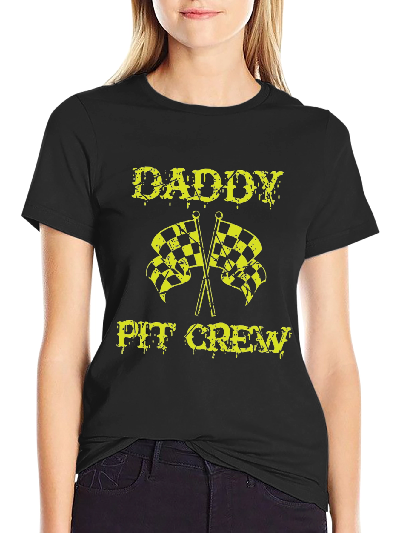 Daddy Pit Crew Graphic Tee - Race Car Fan