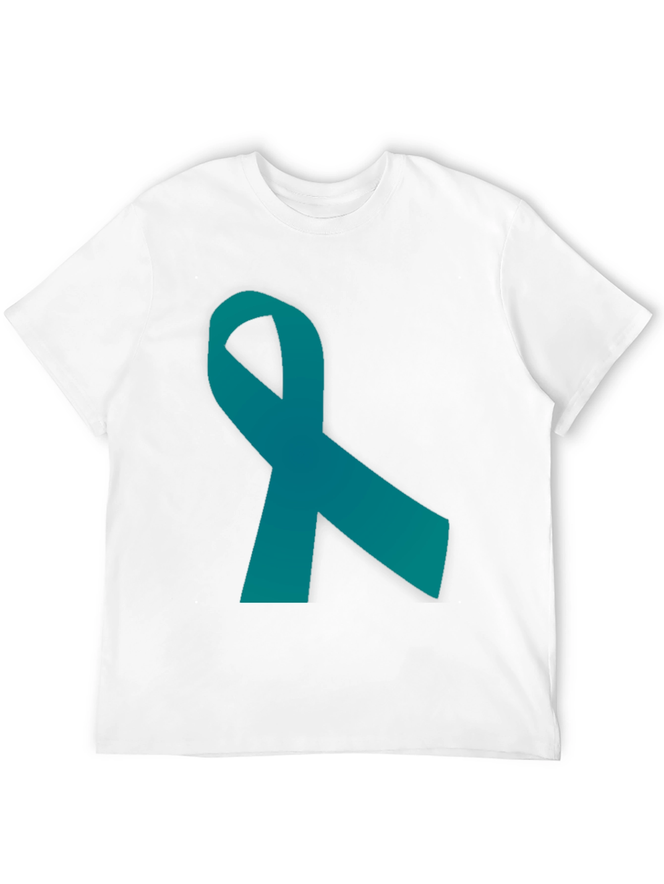 Teal Ribbon Graphic Tee - Awareness Support