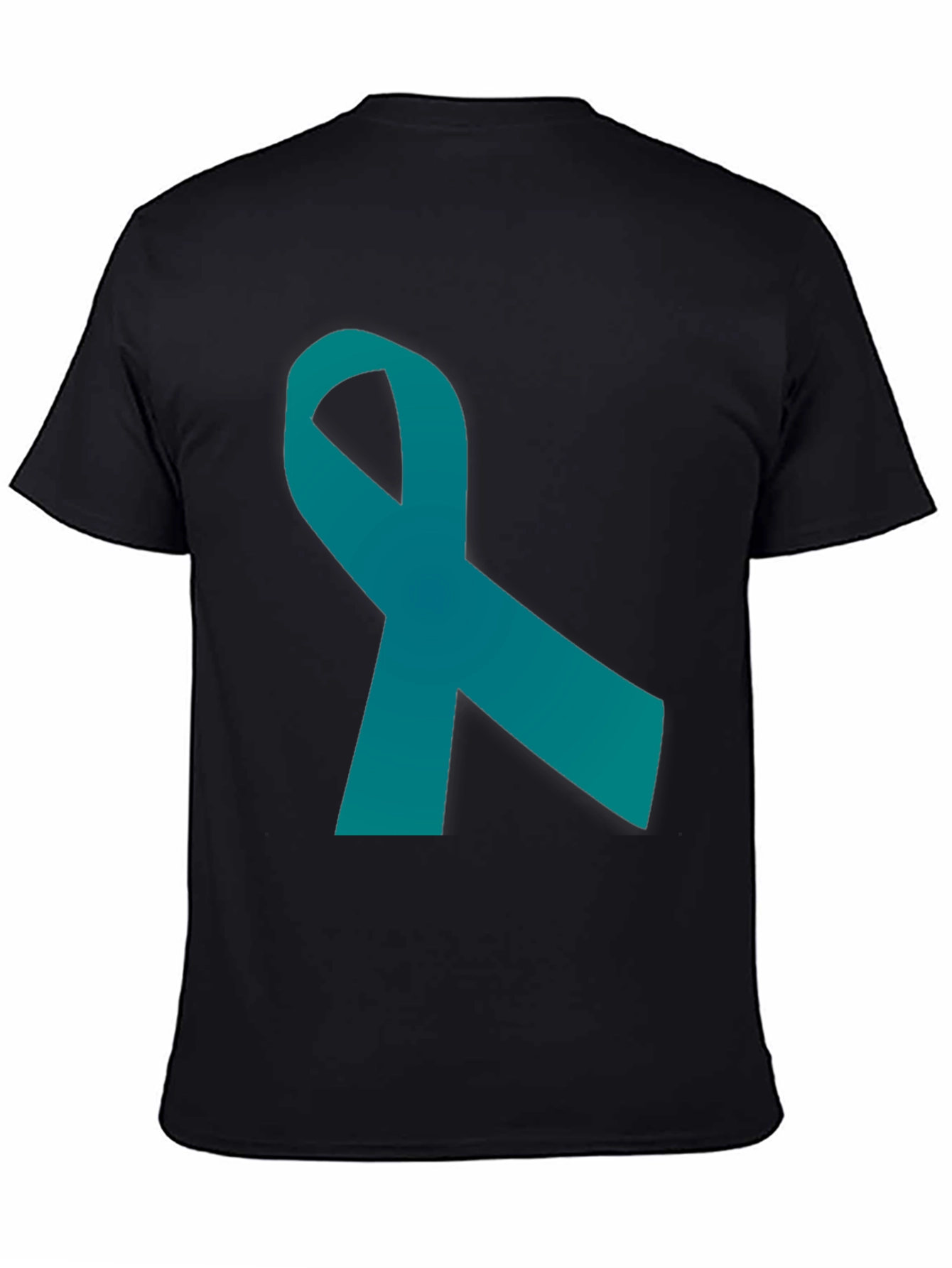 Teal Ribbon Graphic Tee - Awareness Support