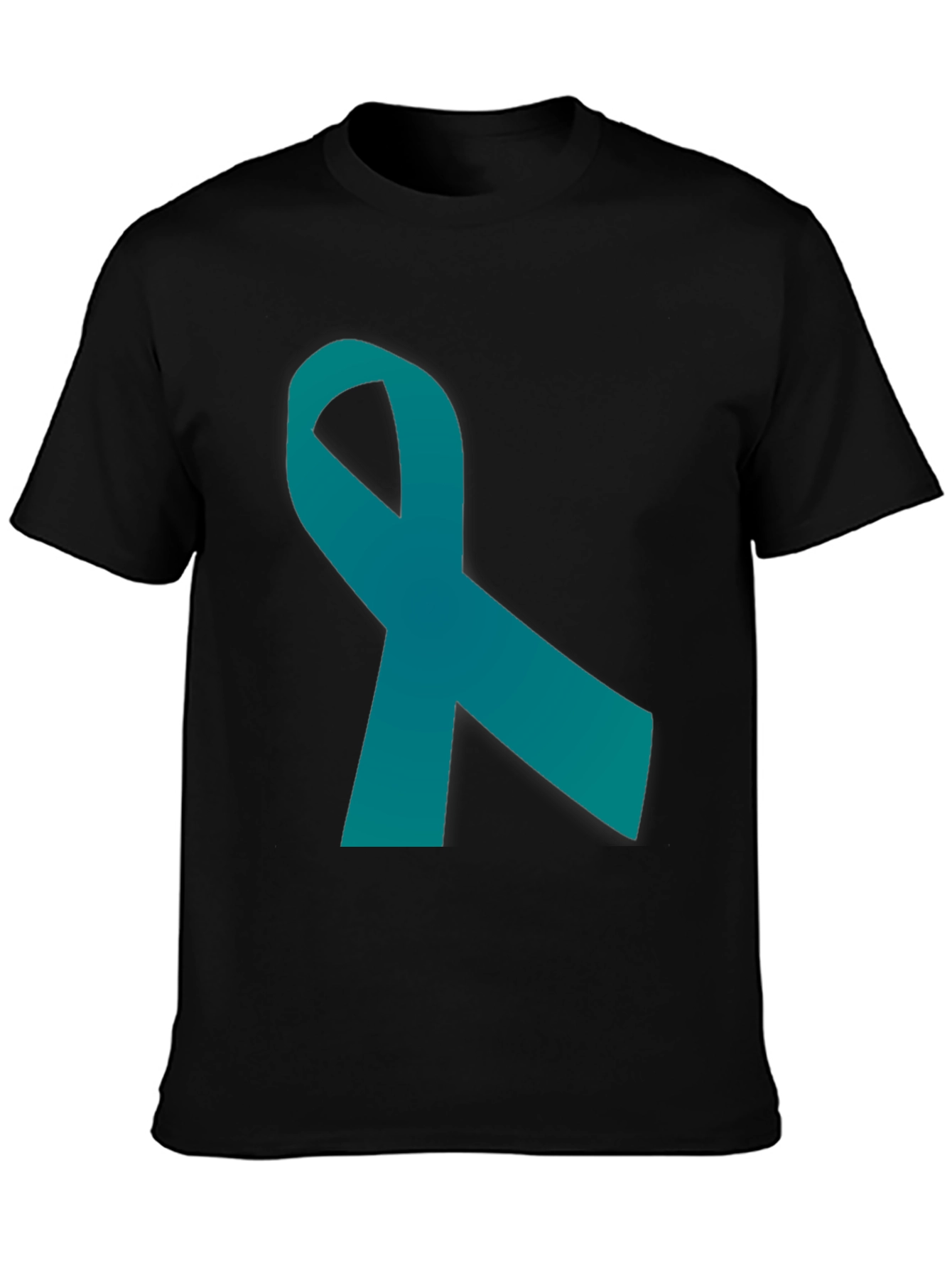 Teal Ribbon Graphic Tee - Awareness Support