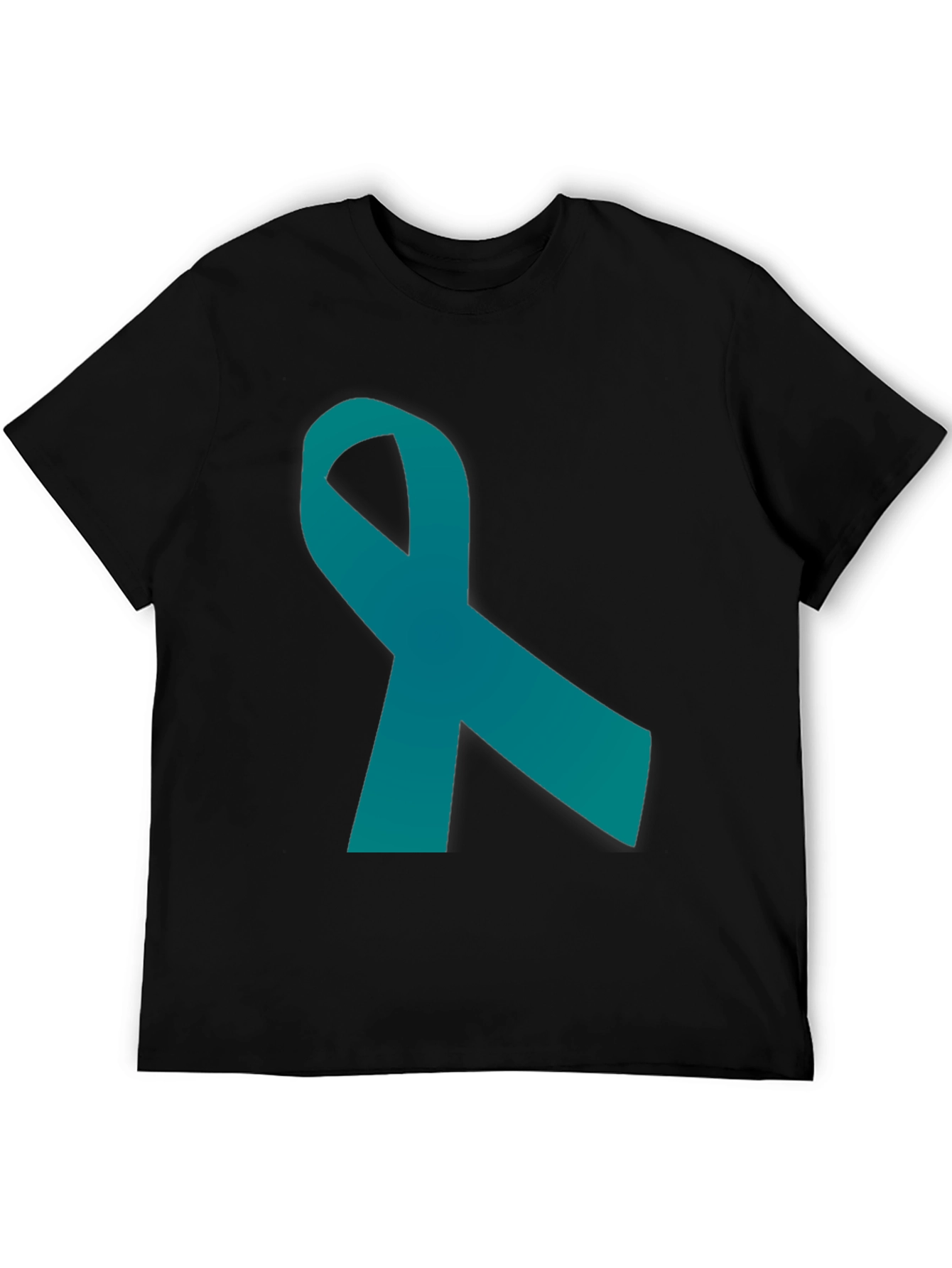 Teal Ribbon Graphic Tee - Awareness Support