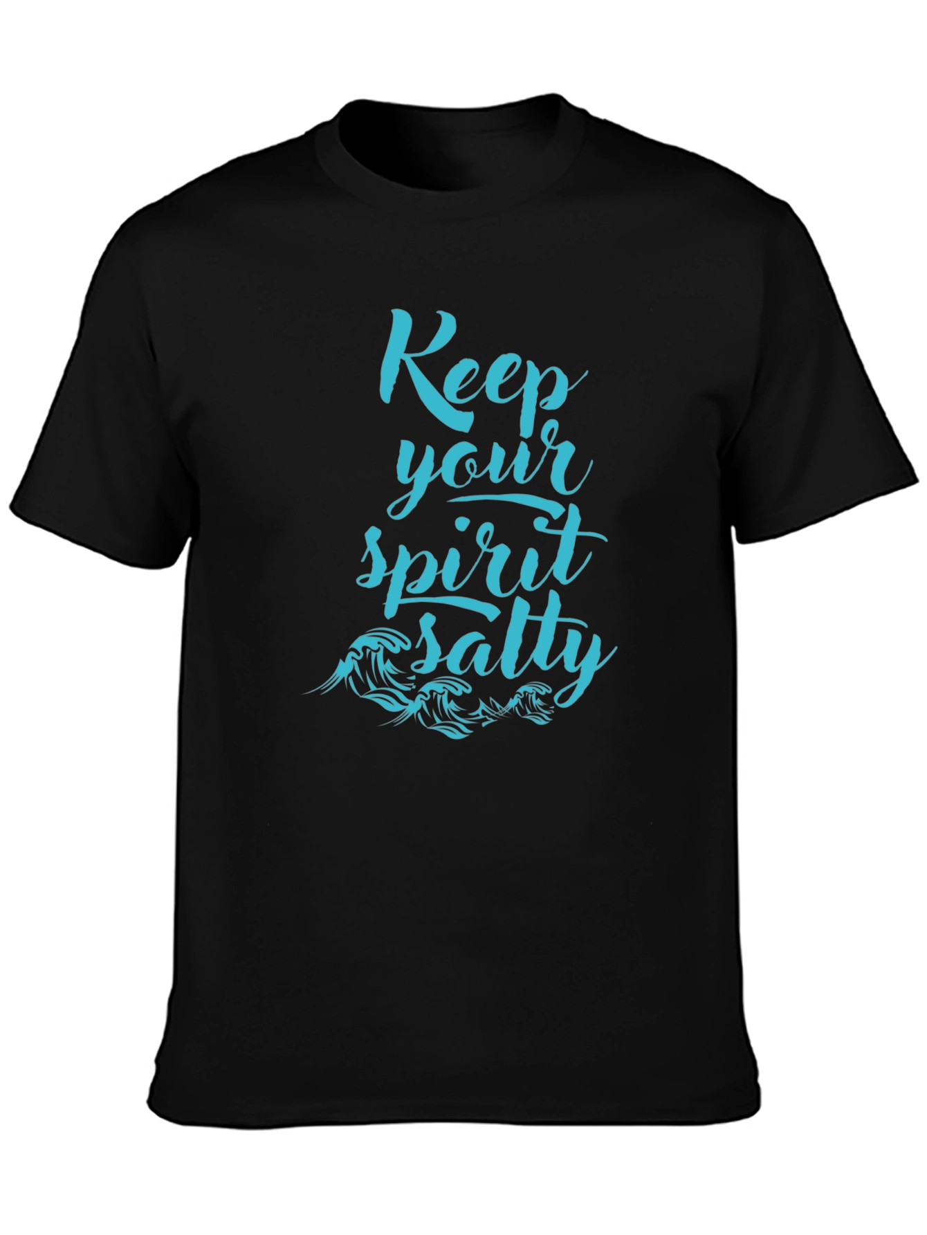 Keep Your Spirit Salty Graphic Tee - Black