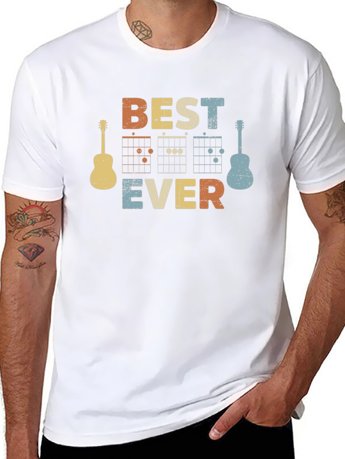 Best Ever Guitar Chord T-Shirt - Musician Tee