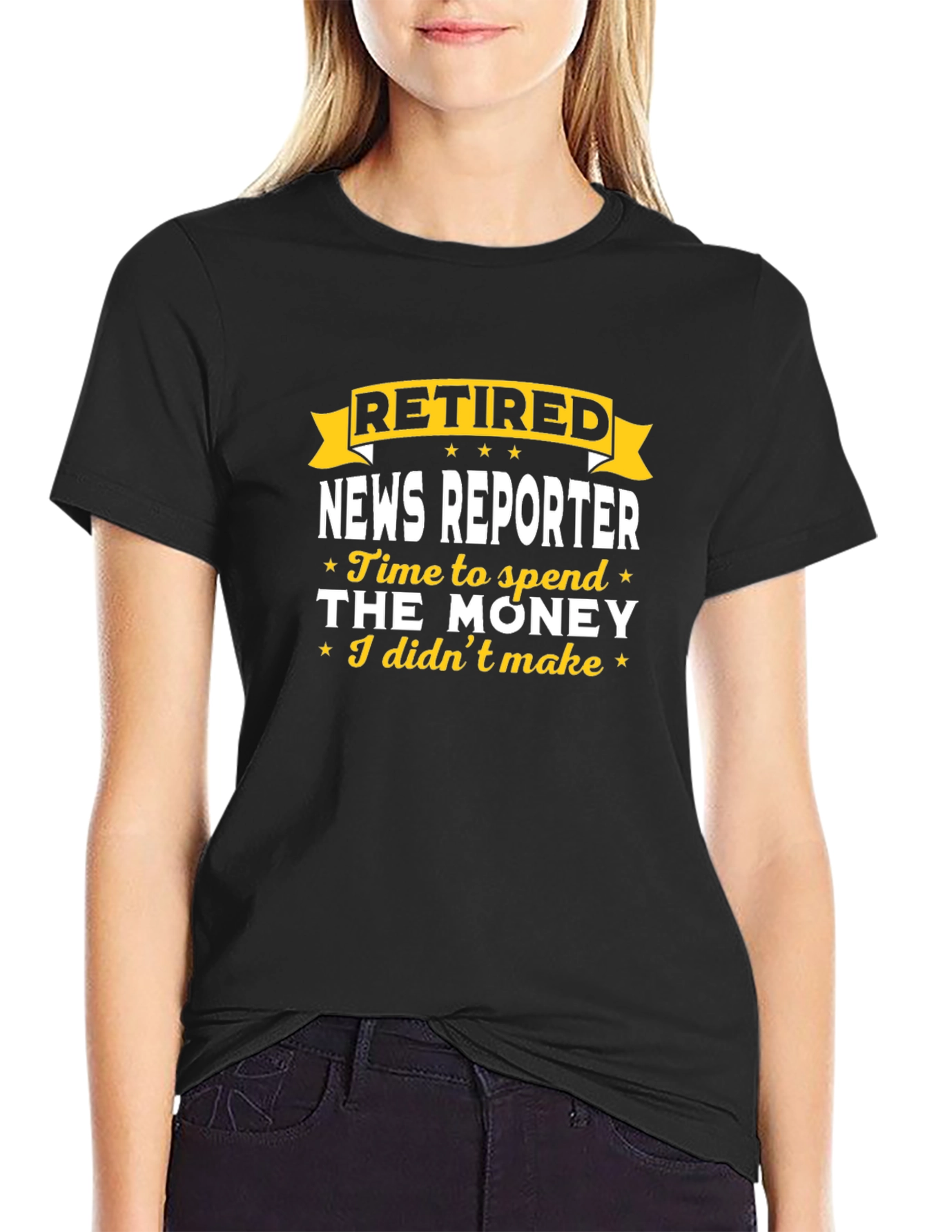 Retired News Reporter T-Shirt - Funny Retirement Gift