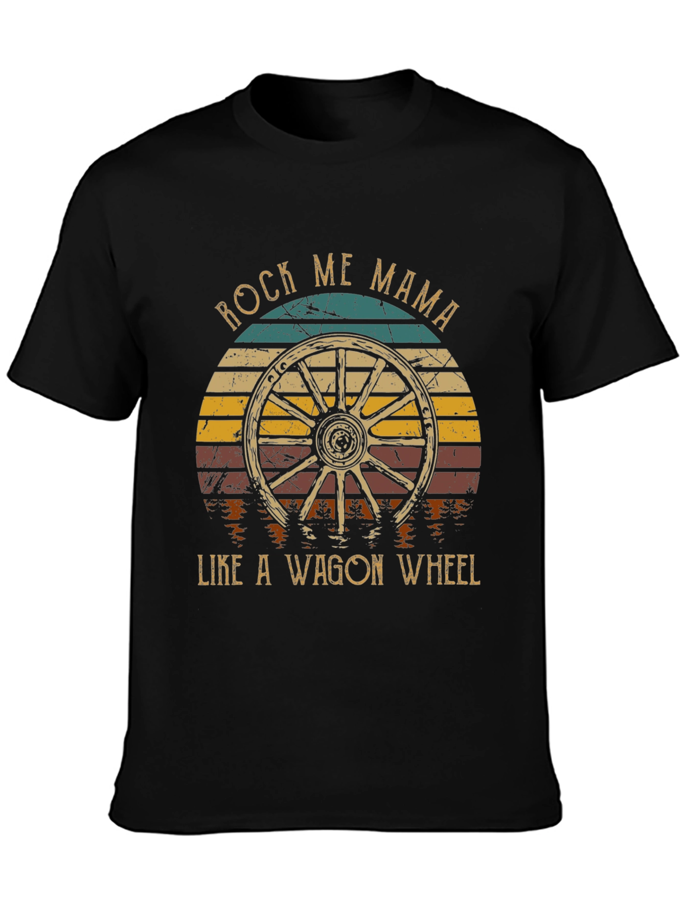 Rock Me Mama Wagon Wheel Graphic Tee