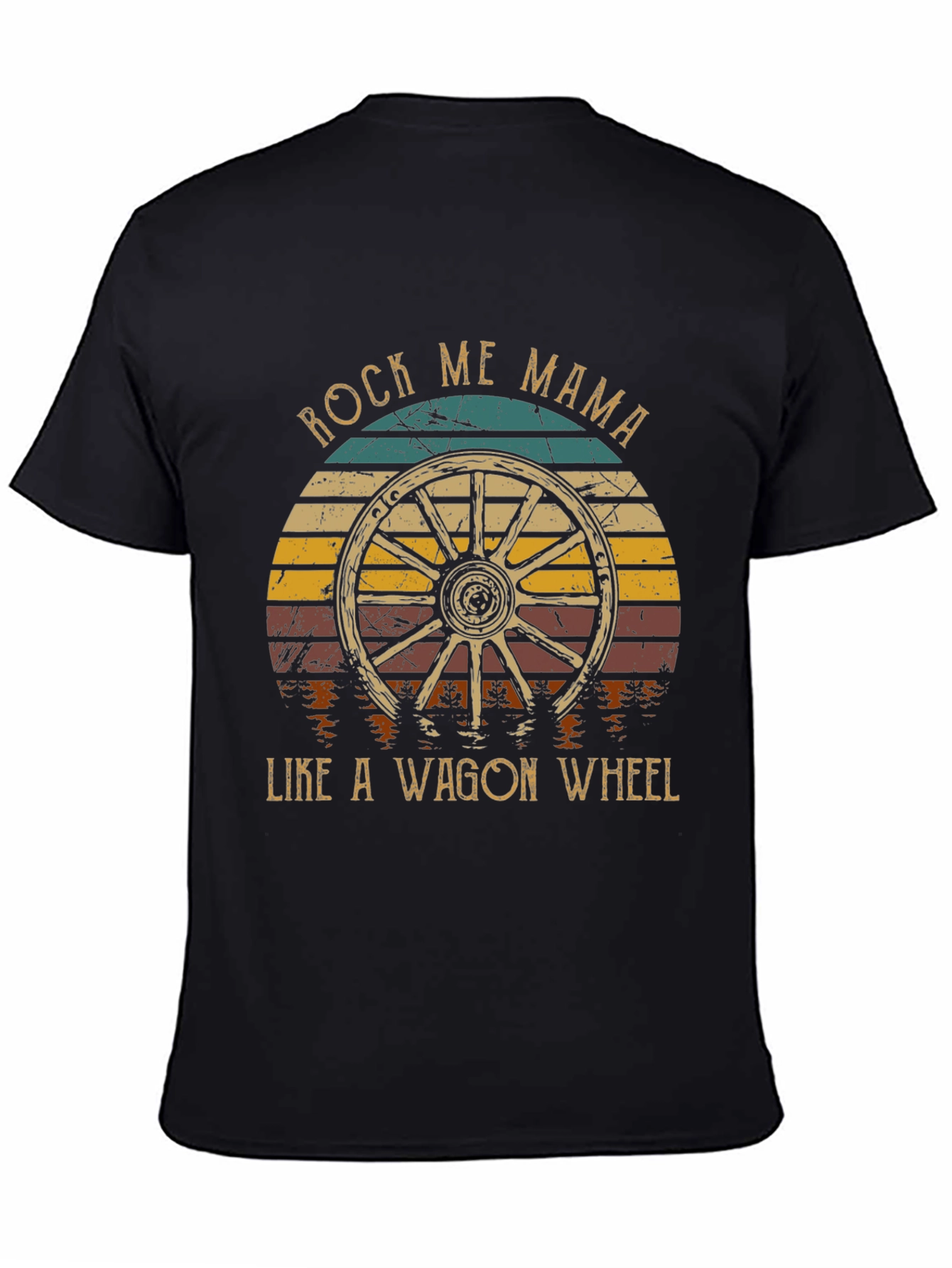 Rock Me Mama Wagon Wheel Graphic Tee